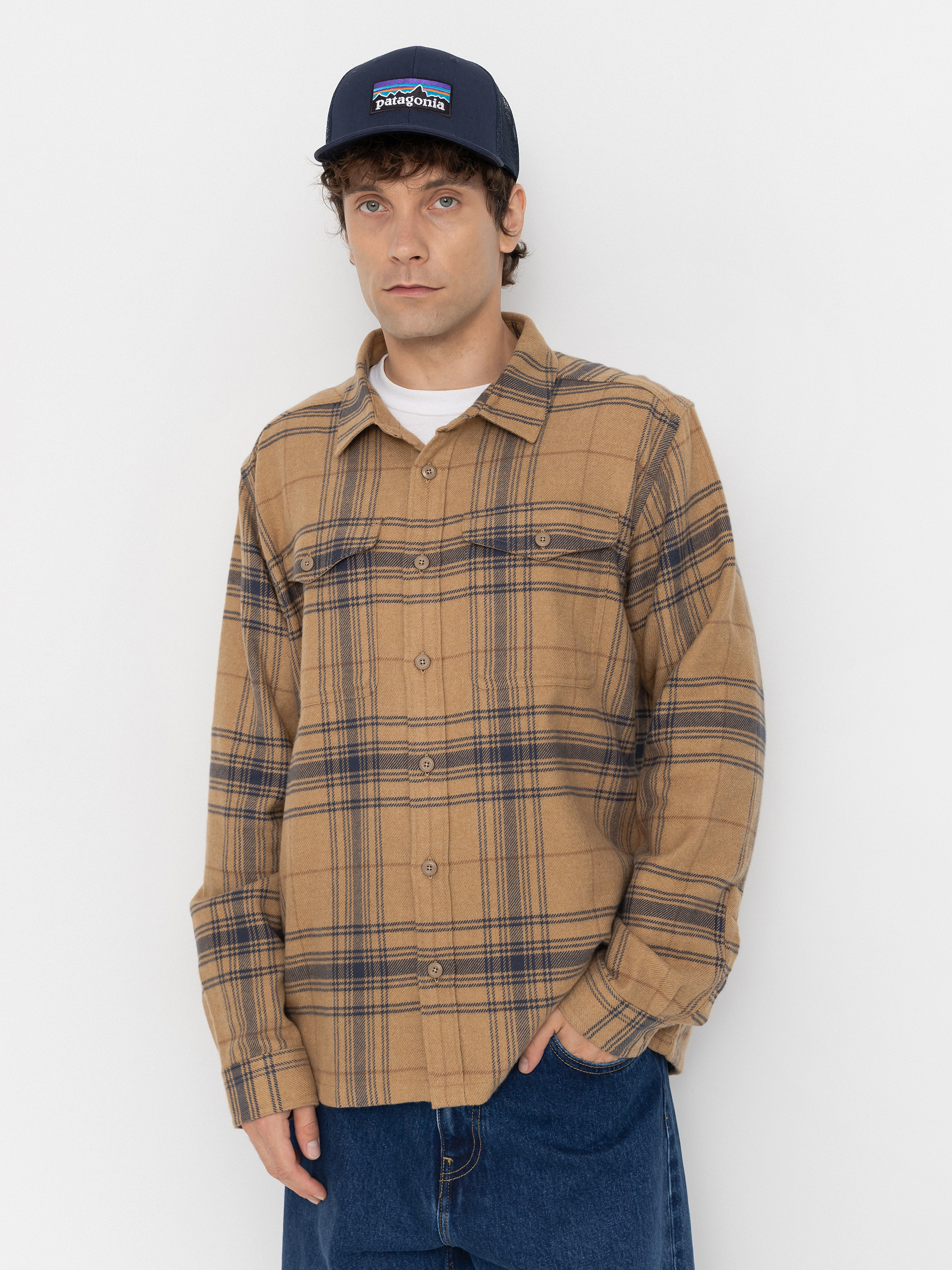 Patagonia Fjord Flannel Ing (dissolve slab khaki)