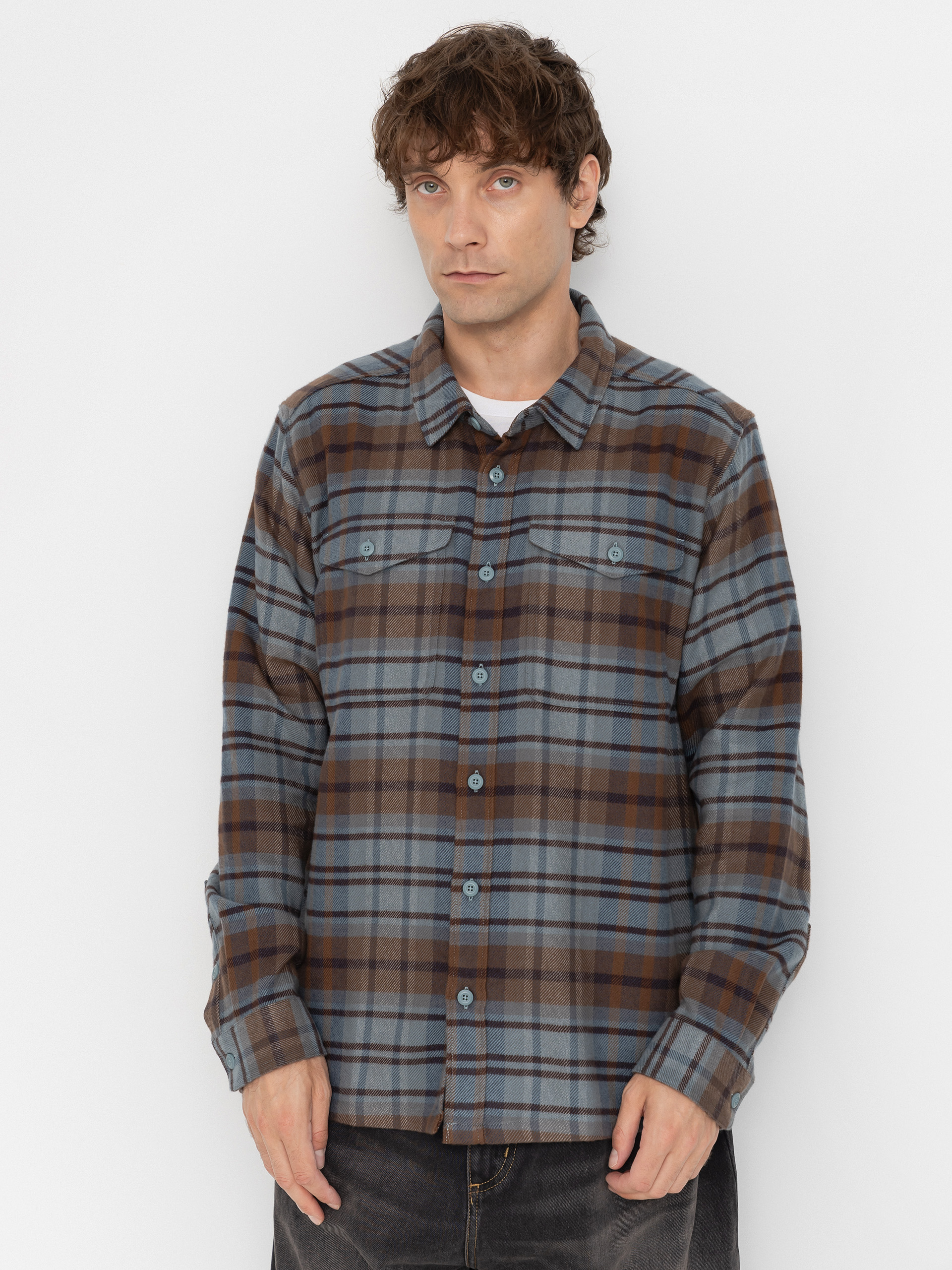 Patagonia Fjord Flannel Ing (rising storm blue sage)