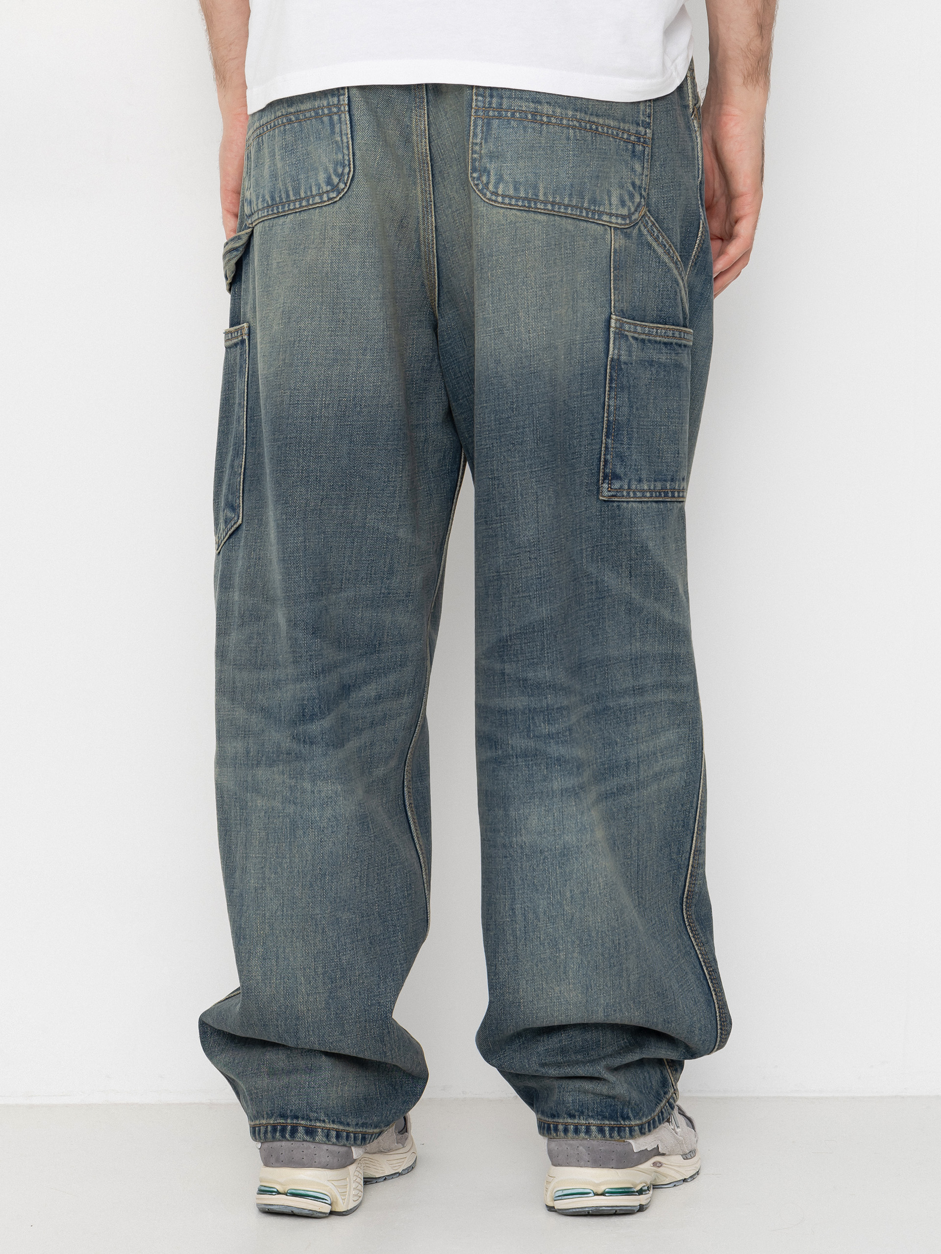 Carhartt WIP OG Single Knee Kisnadrág (blue/worn used wash)