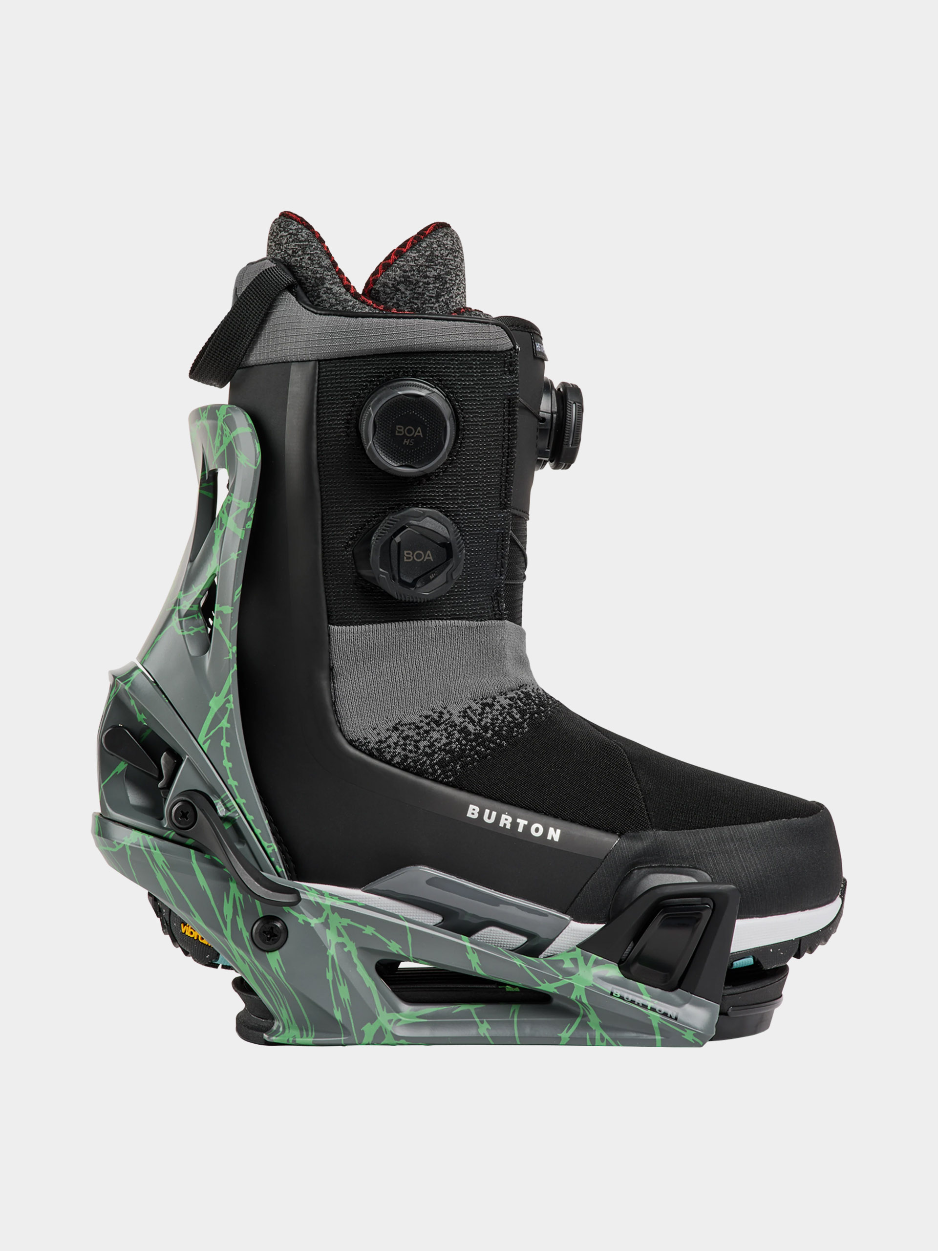 Férfi Snowboard kötés Burton Step On Re:Flex (gray/green voltage)