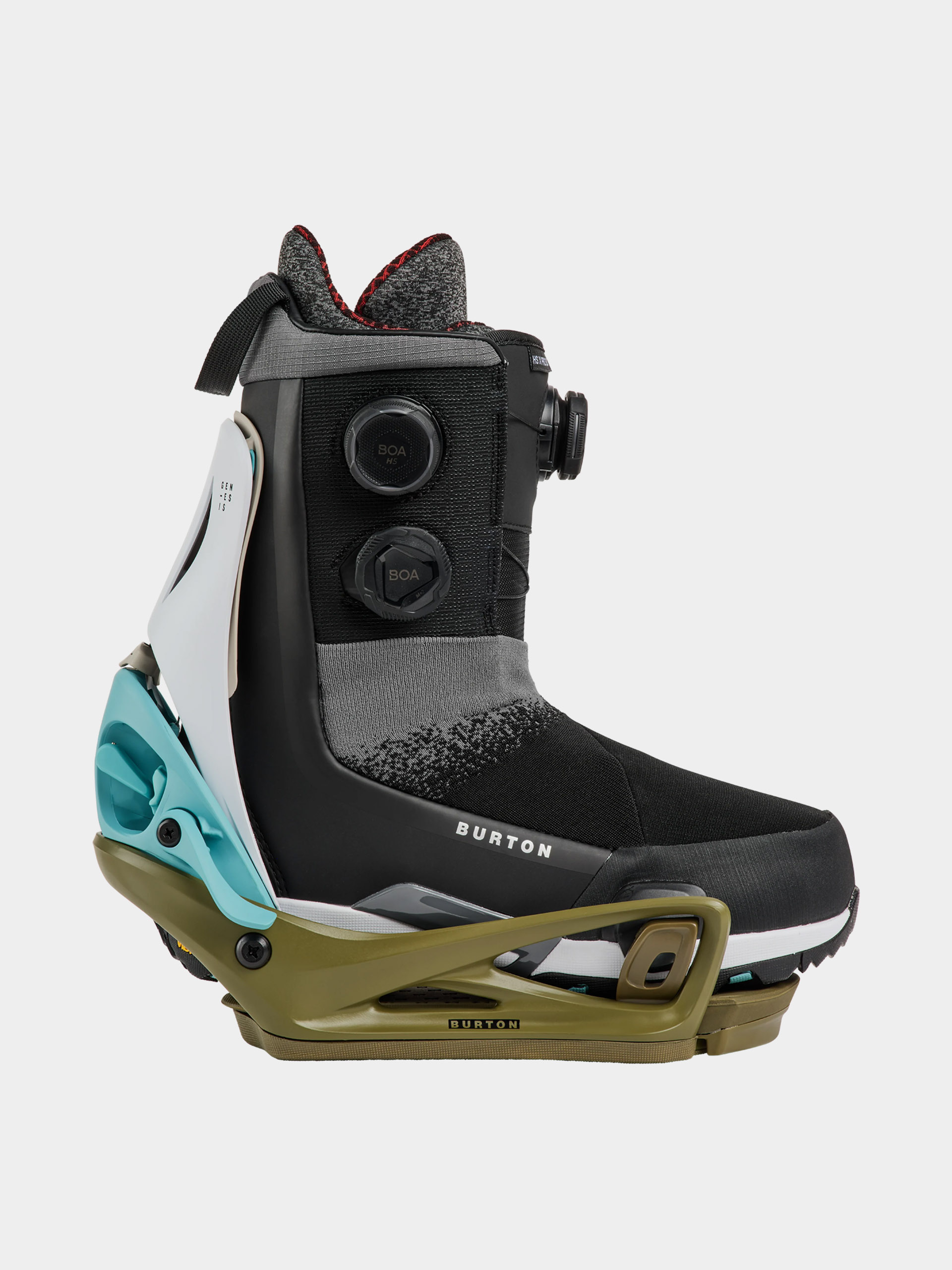 Férfi Snowboard kötés Burton Step On Genesis Re:Flex (white/dried moss)