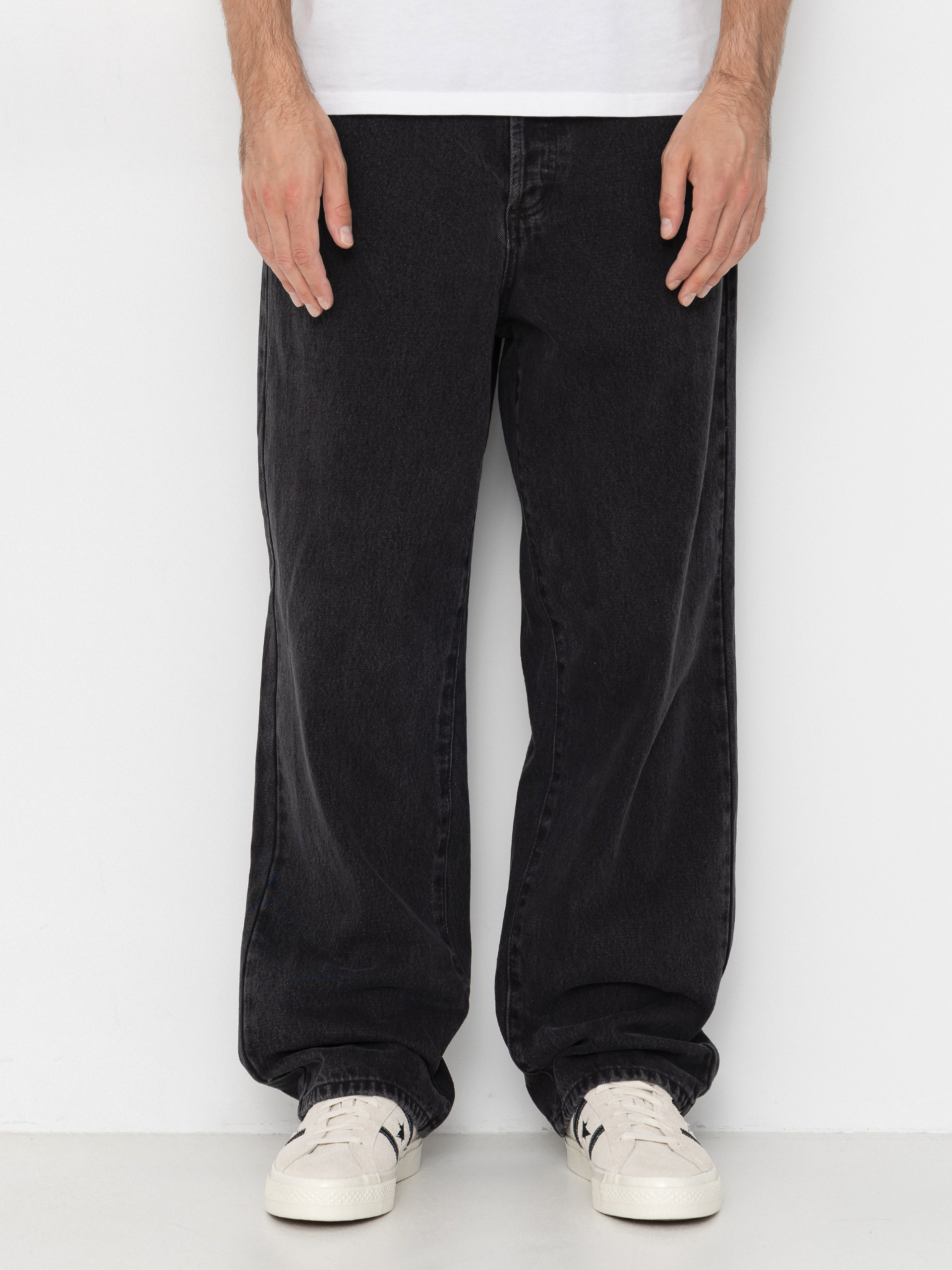 OBEY Classic Baggy Denim Kisnadru00e1g (faded black)