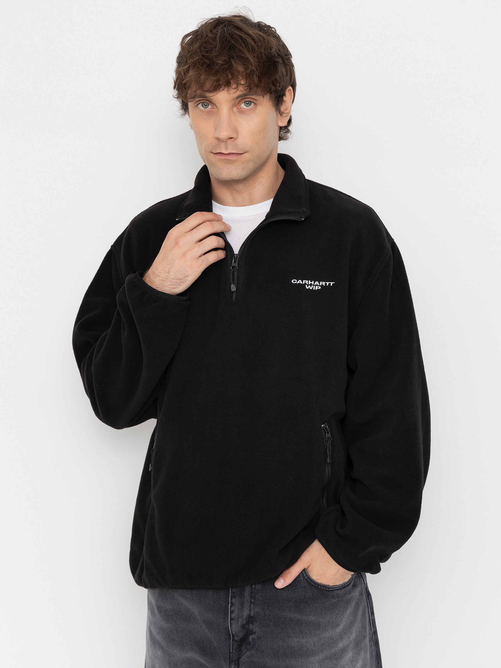 Polár pulóver Carhartt WIP Edmore Half Zip