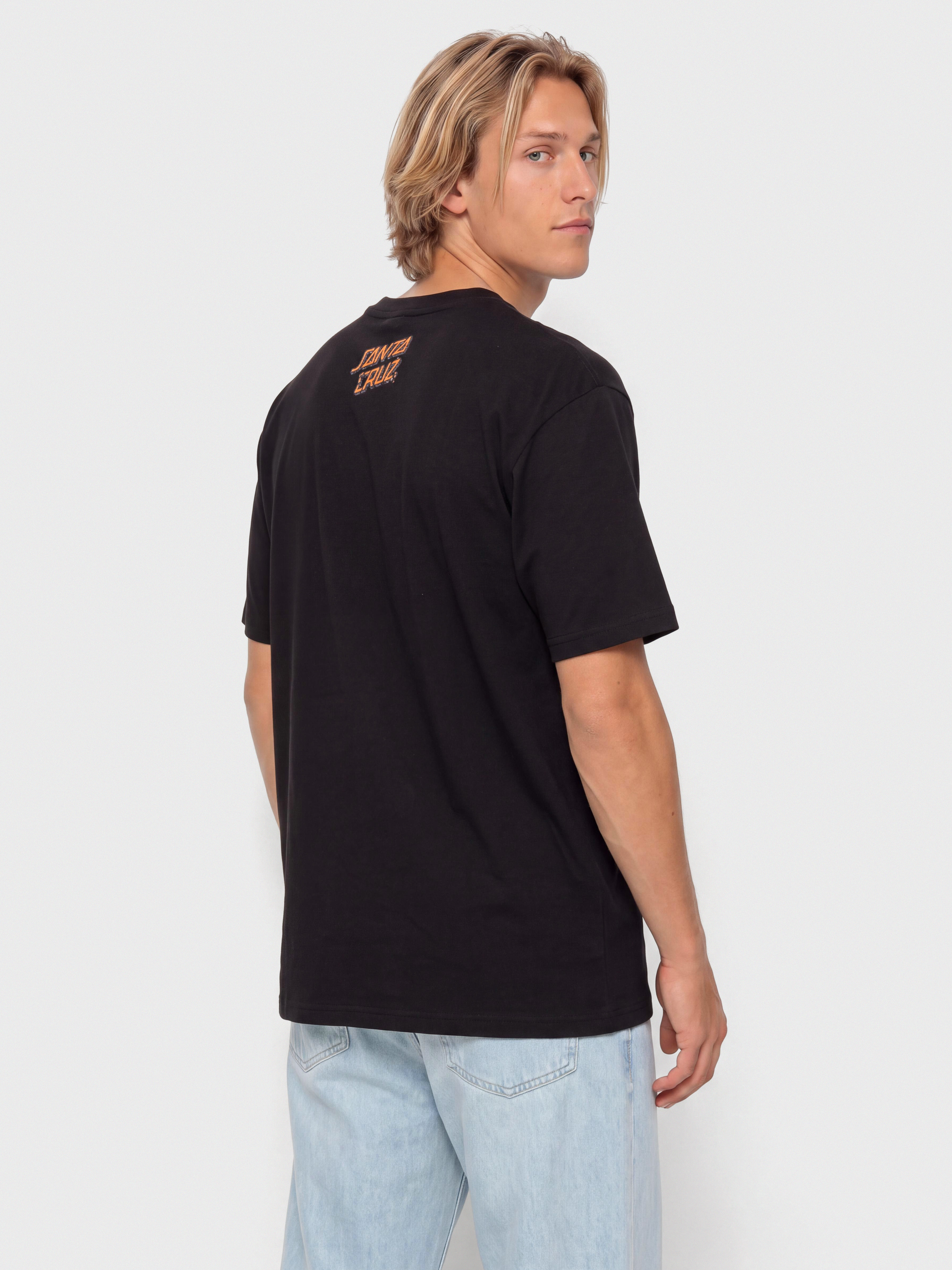 Póló Santa Cruz Roskopp Screaming Five Frnt (black)