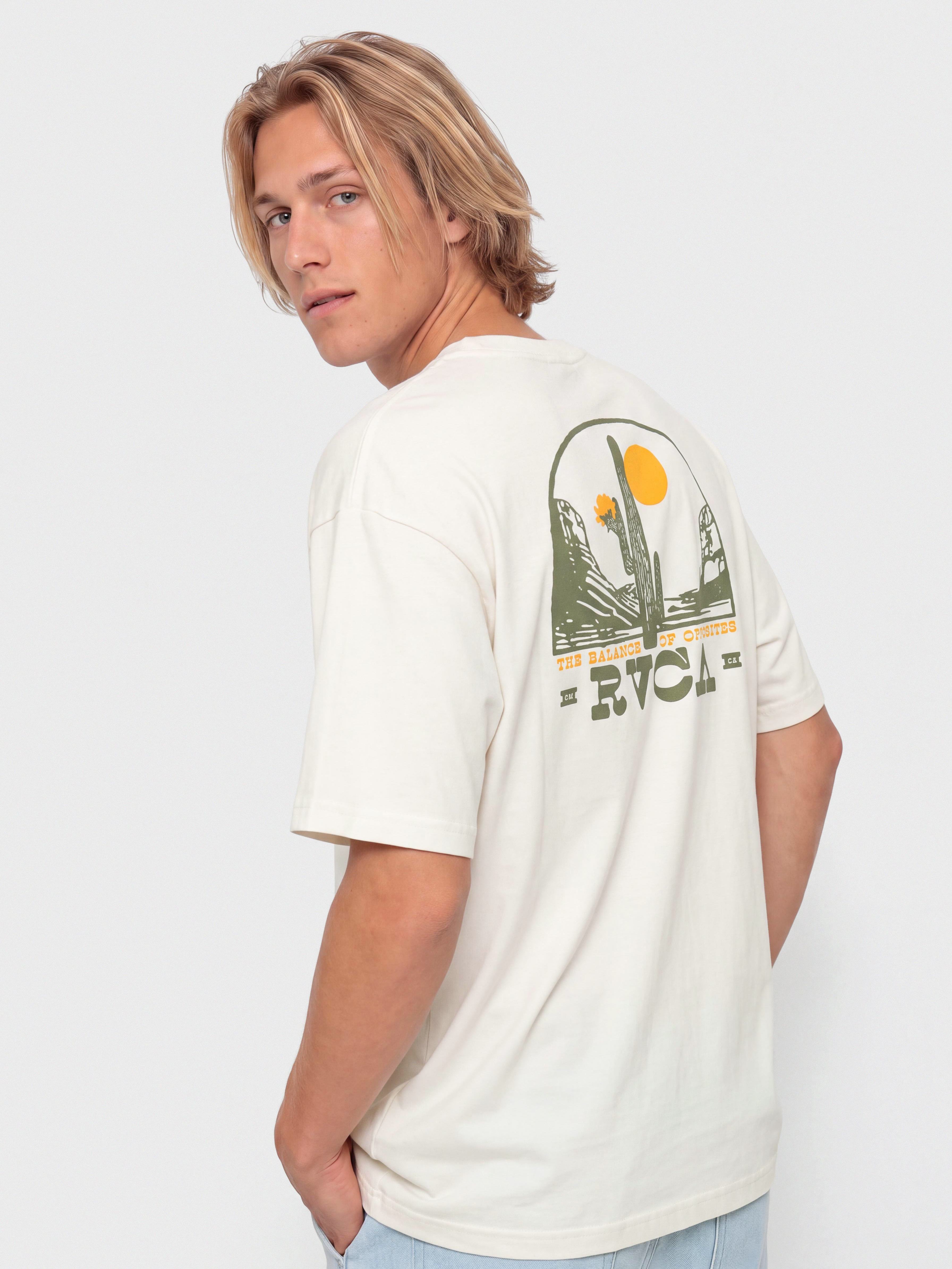 RVCA Saguaro Canyon Póló (antique white)