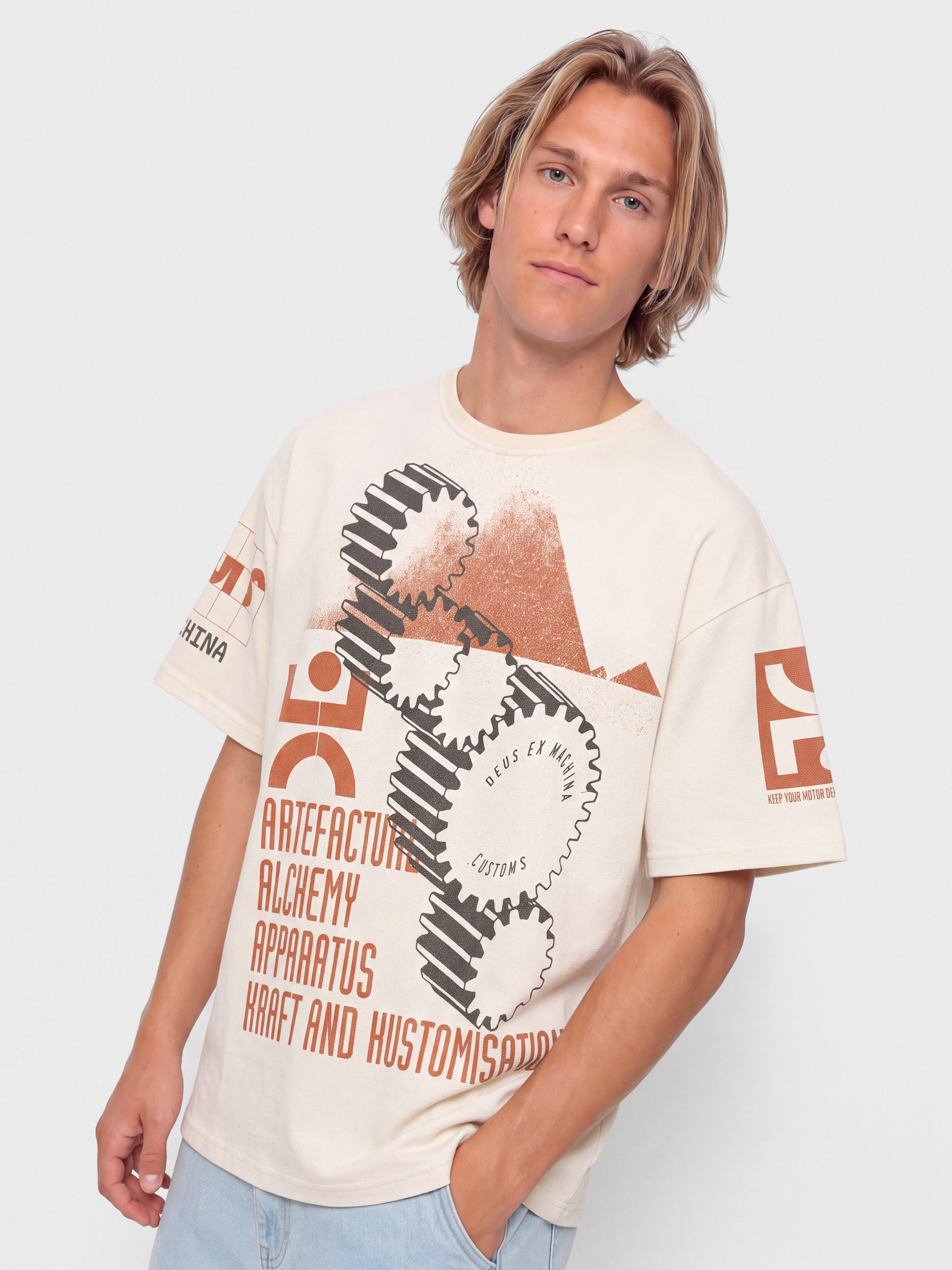 Deus Ex Machina Merz Póló (dirty white)