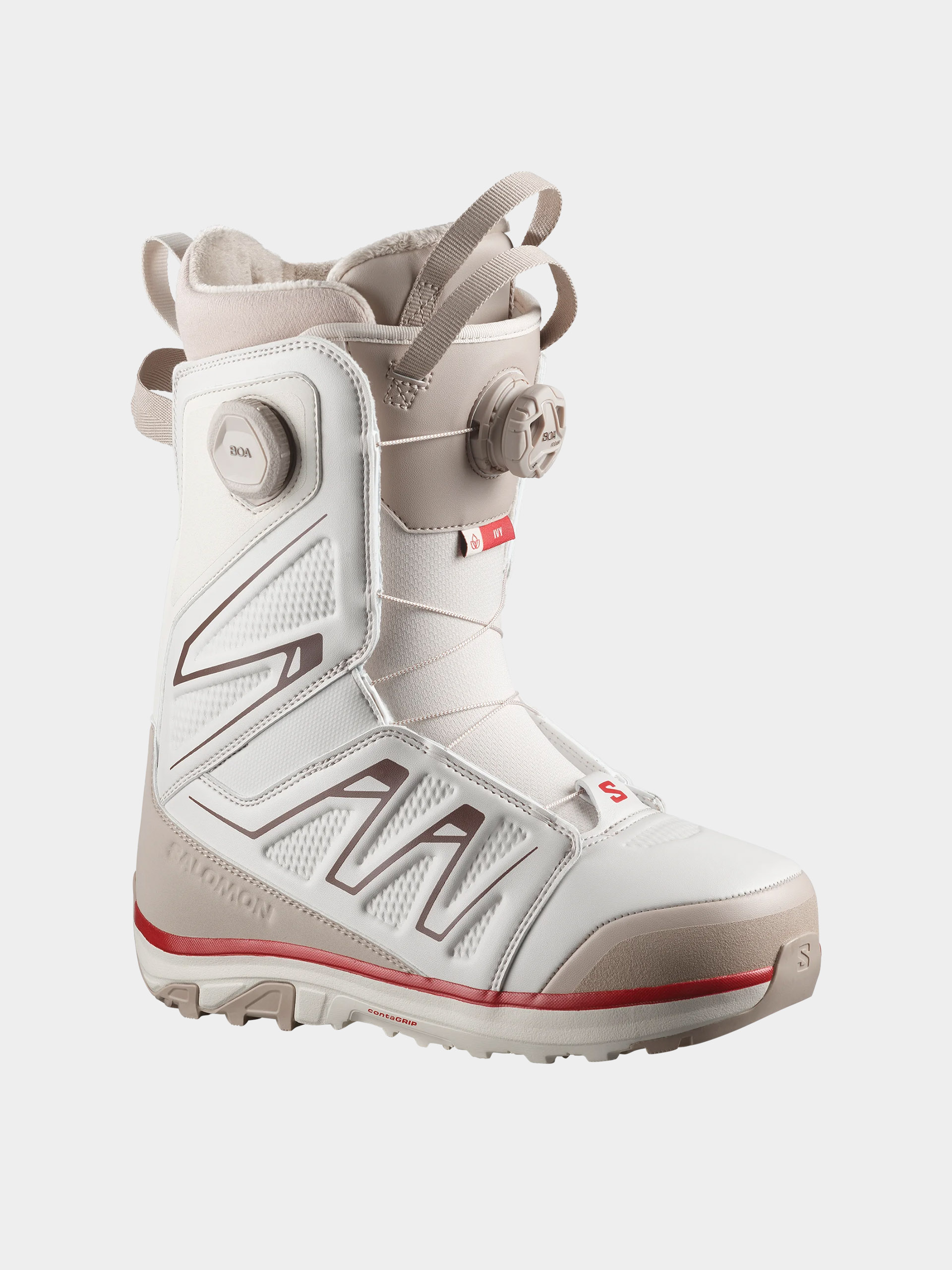 Női Snowboard cipők Salomon Ivy Boa Sj Boa (almond milk/white pepper)