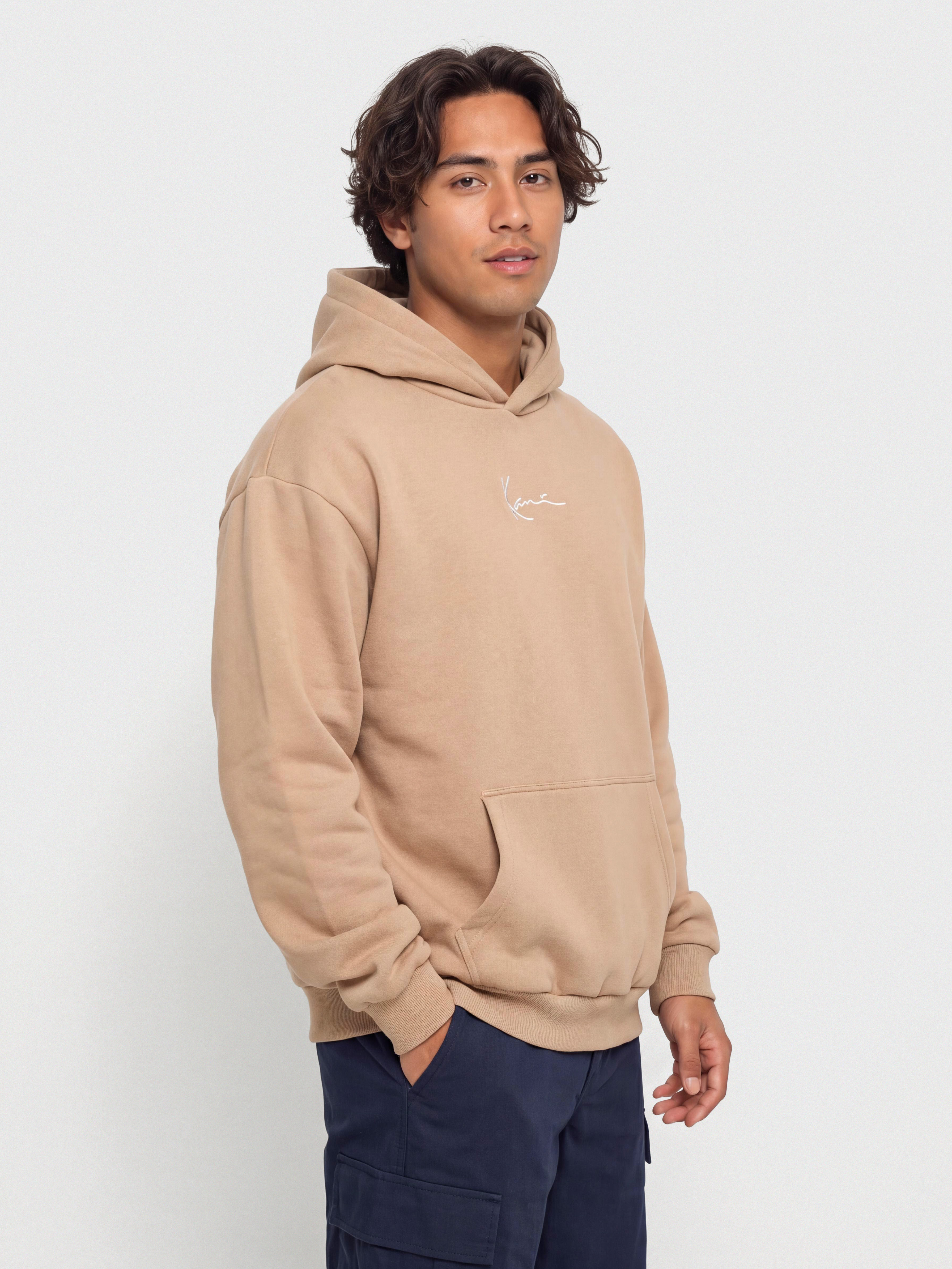 Karl Kani Small Signature Essential OS HD Kapucnis pulu00f3ver (taupe)