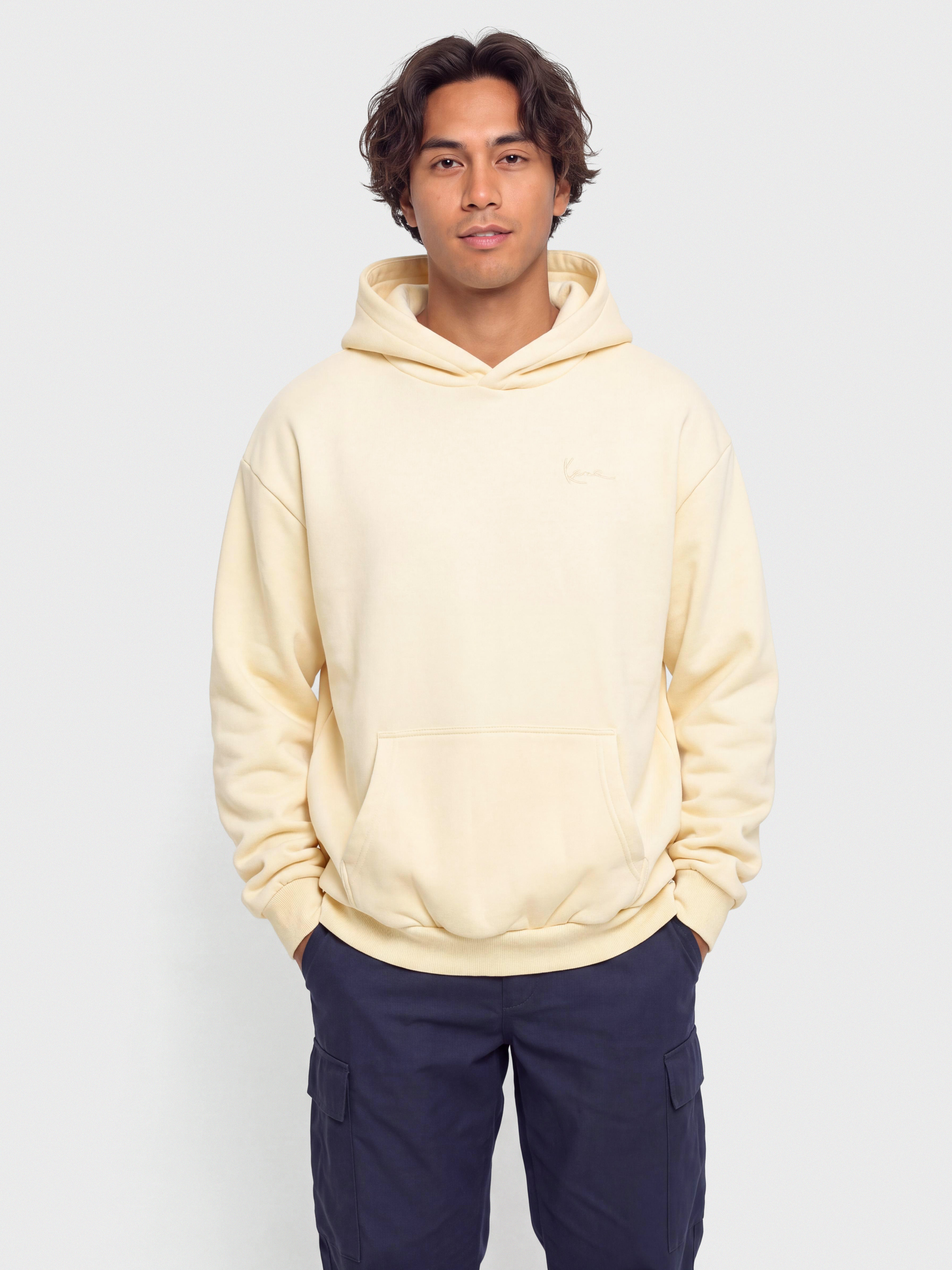 Karl Kani Signature Hoop Oversized HD Kapucnis pulóver (off white)