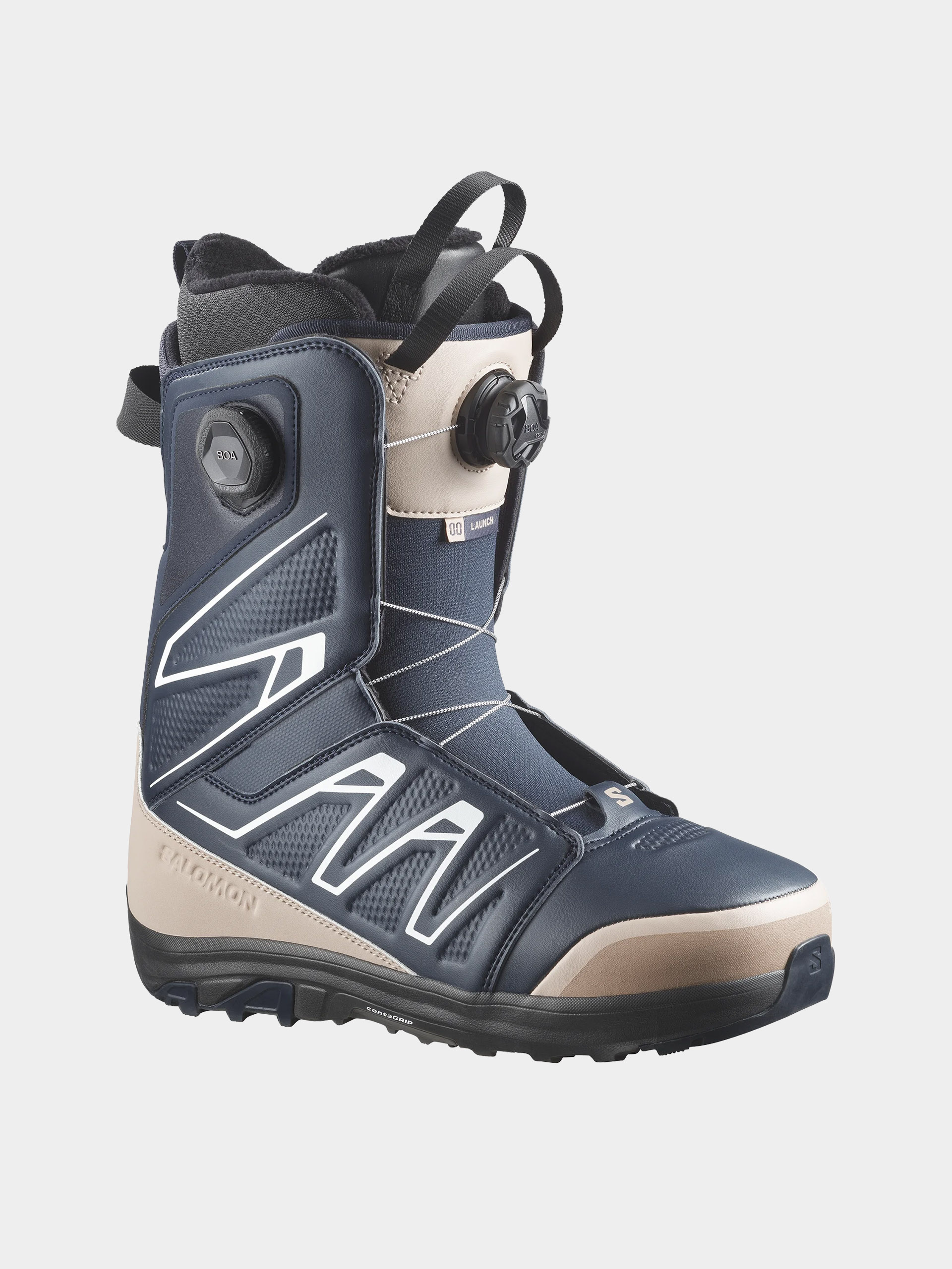 Férfi Snowboard cipők Salomon Launch Boa Sj (blue nights/safari)