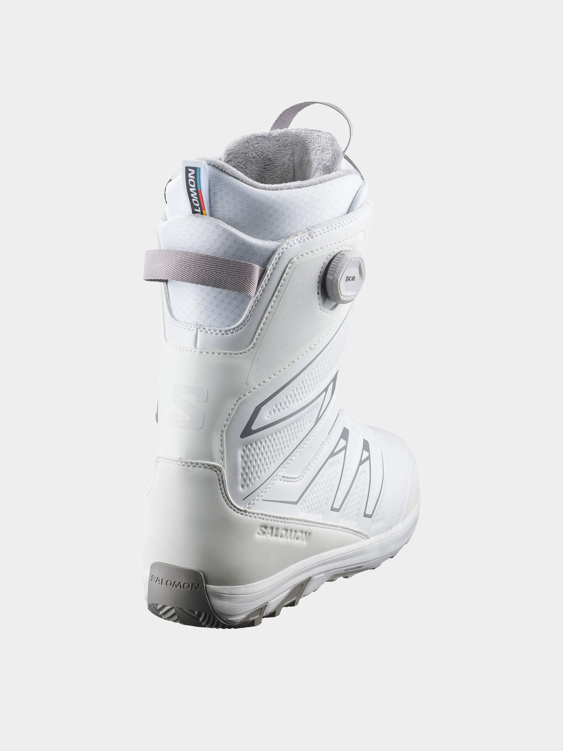 Férfi Snowboard cipők Salomon Launch Boa Sj (white/white)