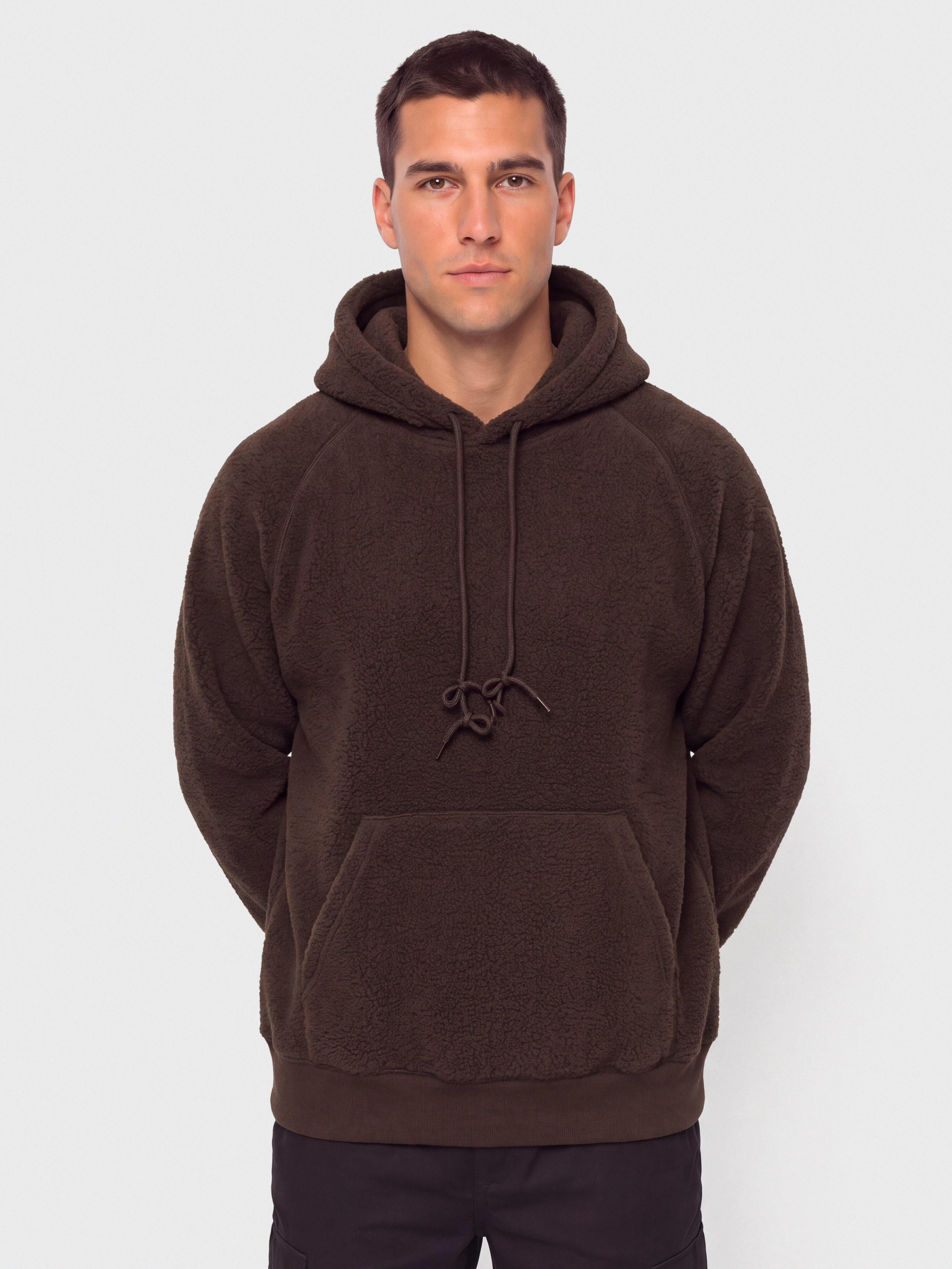 Polár pulóver Carhartt WIP Hooded Limn C (tobacco)