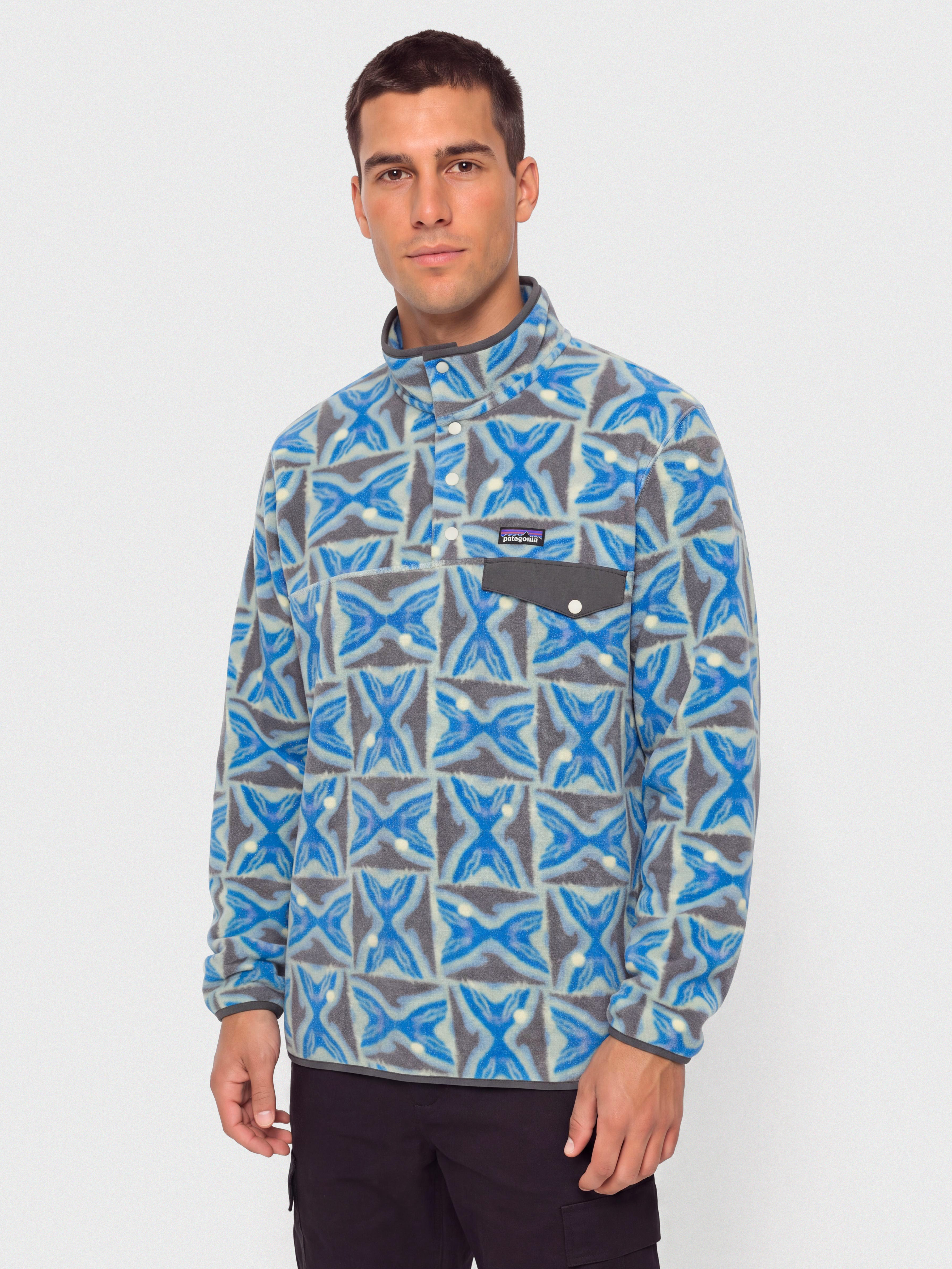 Patagonia LW Synch Snap T Polu00e1r pulu00f3ver (deep freeze forge grey)