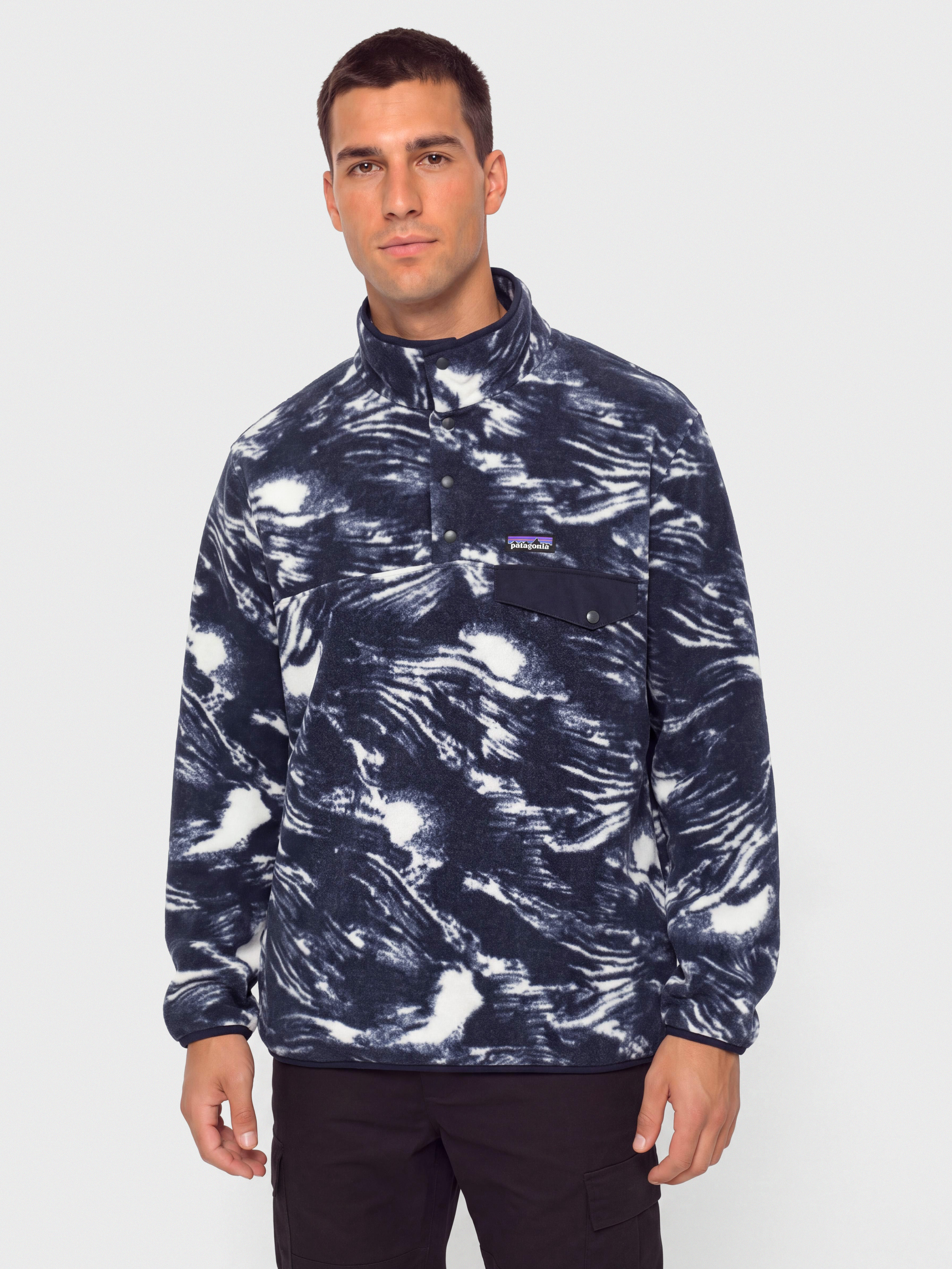 Patagonia LW Synch Snap T Polu00e1r pulu00f3ver (polar breeze sunken blue)