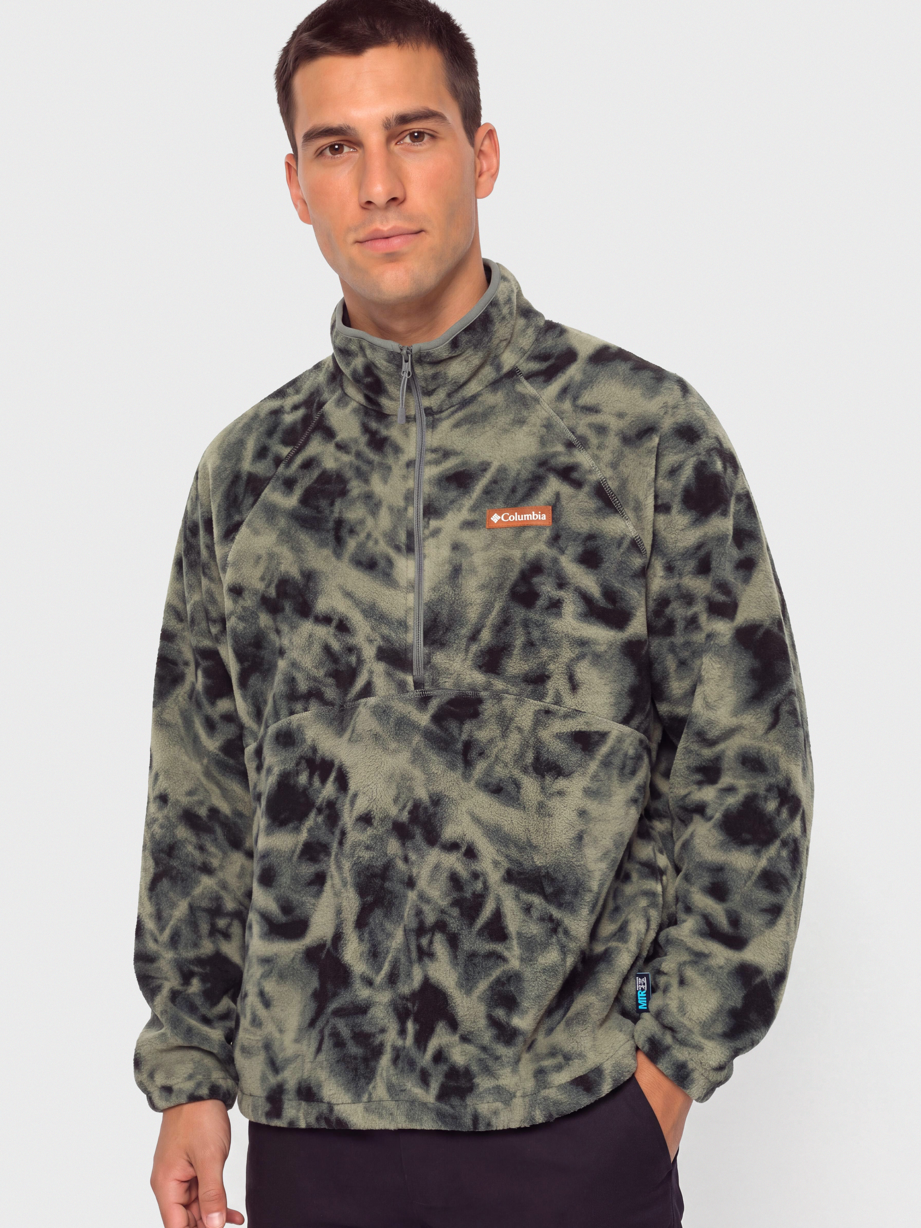 Polár pulóver Columbia Timber Crest MTR Printed Half Zip