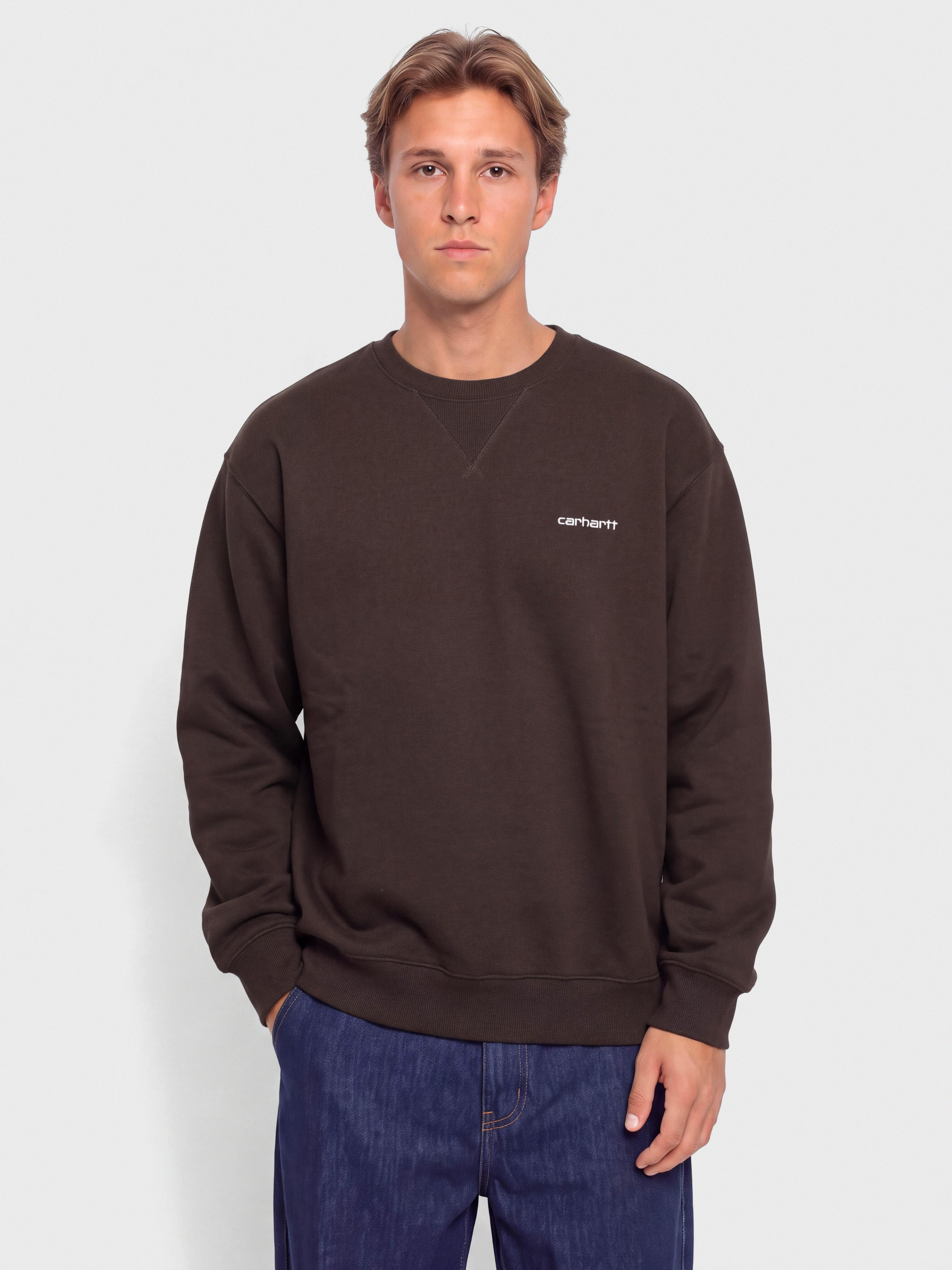 Carhartt WIP Ebbert Pulóver (tobacco/white)