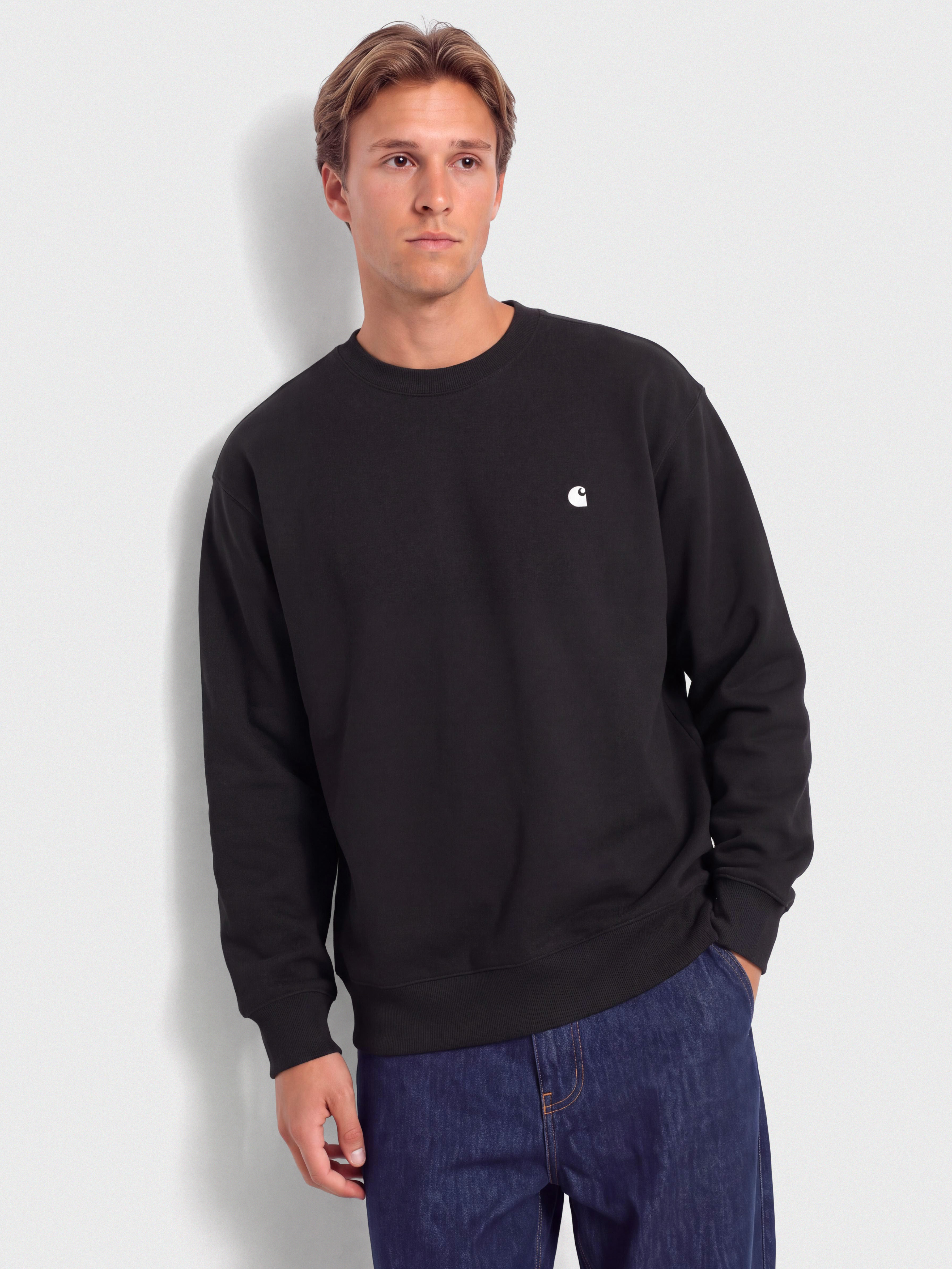 Carhartt WIP Mack Pulóver (black/wax)