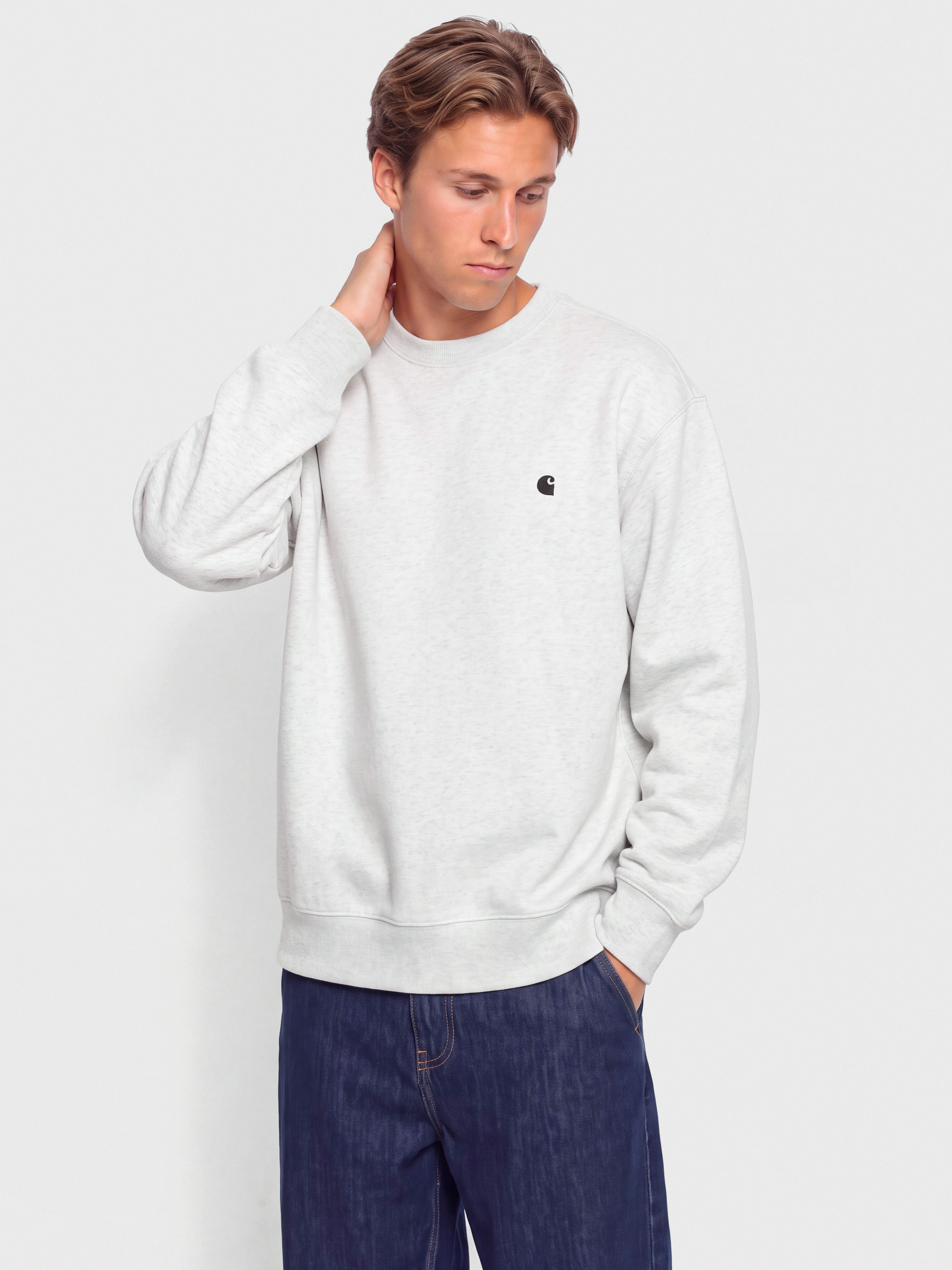 Carhartt WIP Mack Pulu00f3ver (ash heather/black)