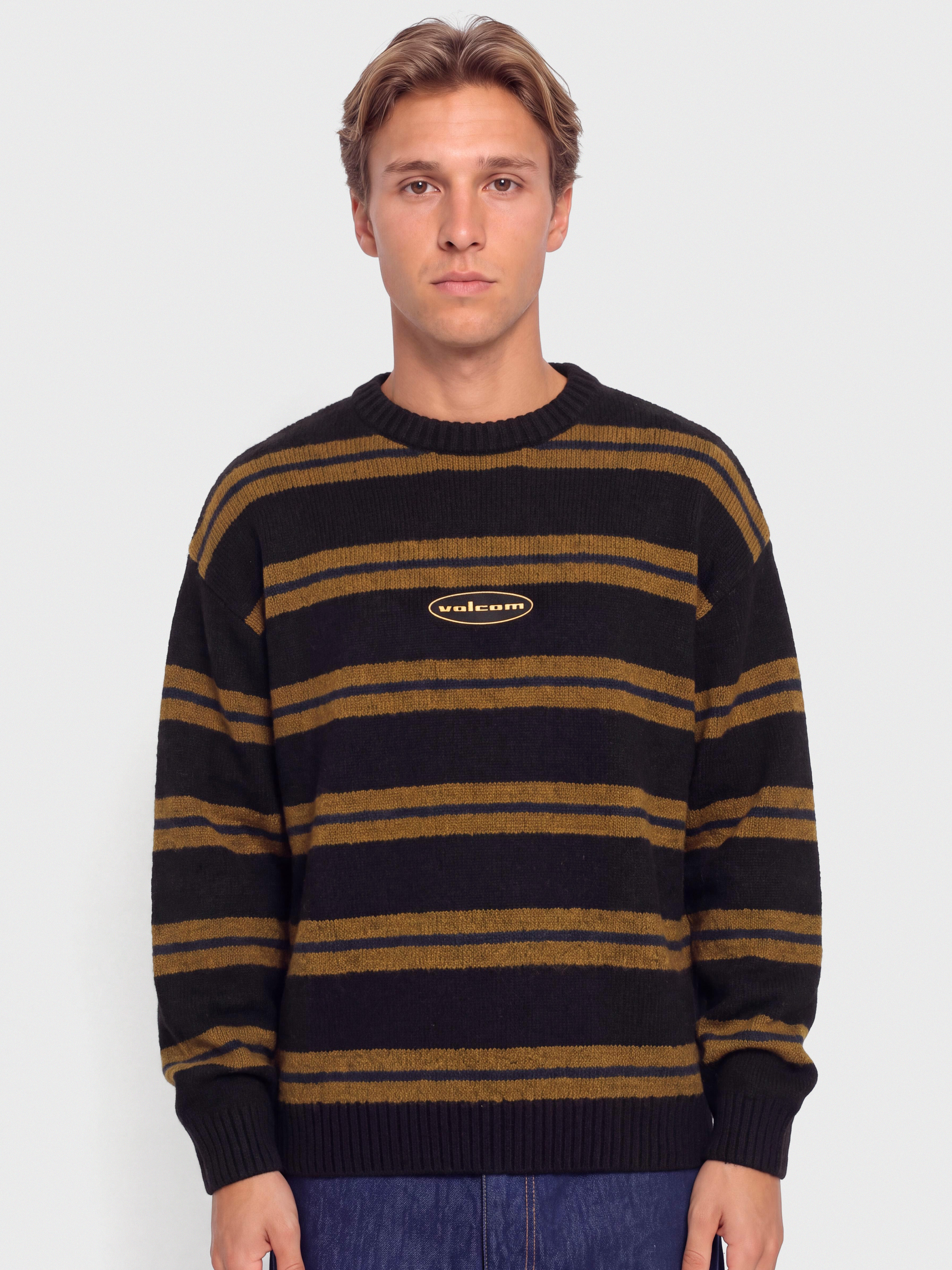 Volcom Striperstand Sweater Pulóver (black)