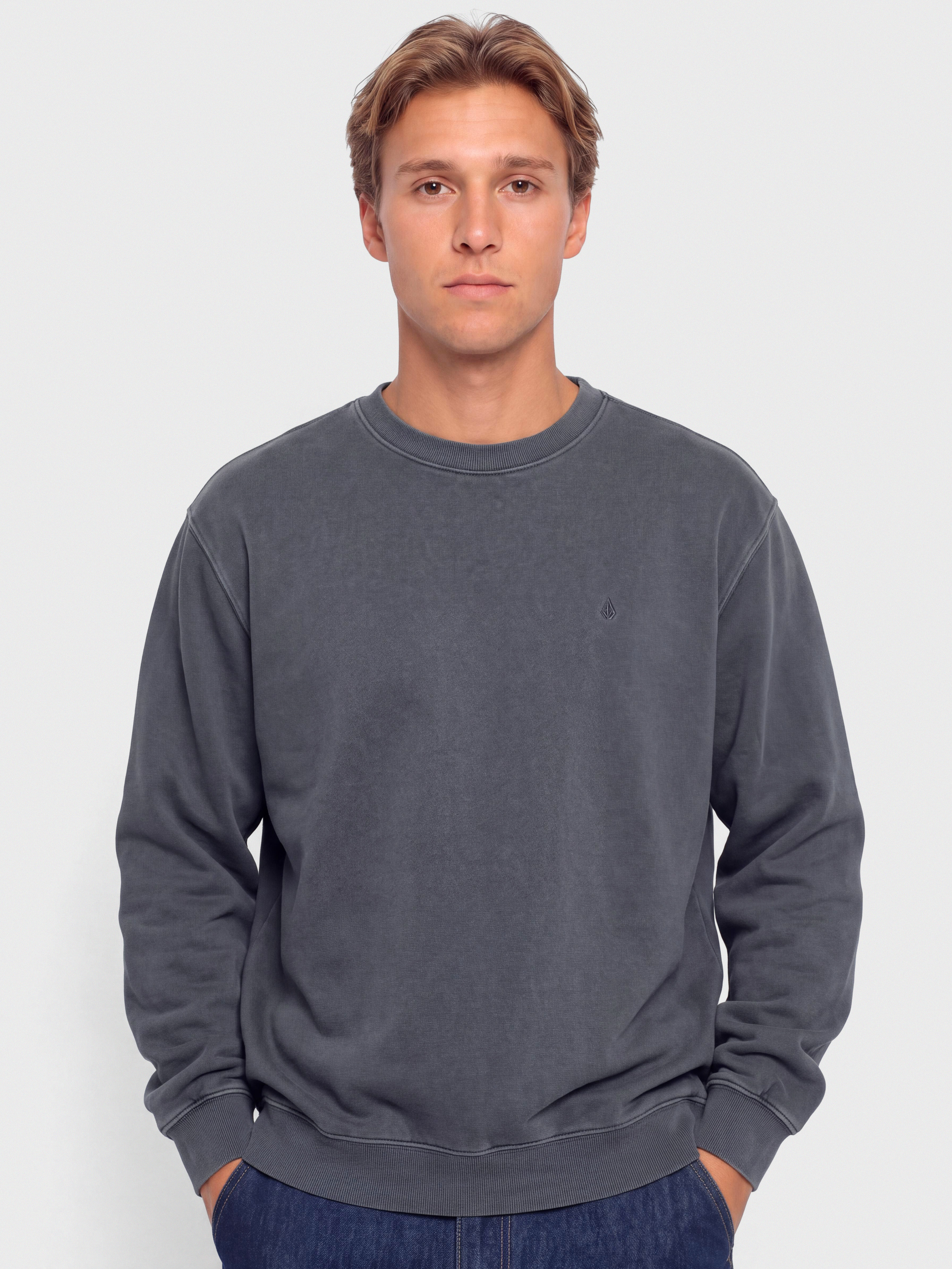 Volcom Single Stone Pw Crew Pulóver (storm blue)