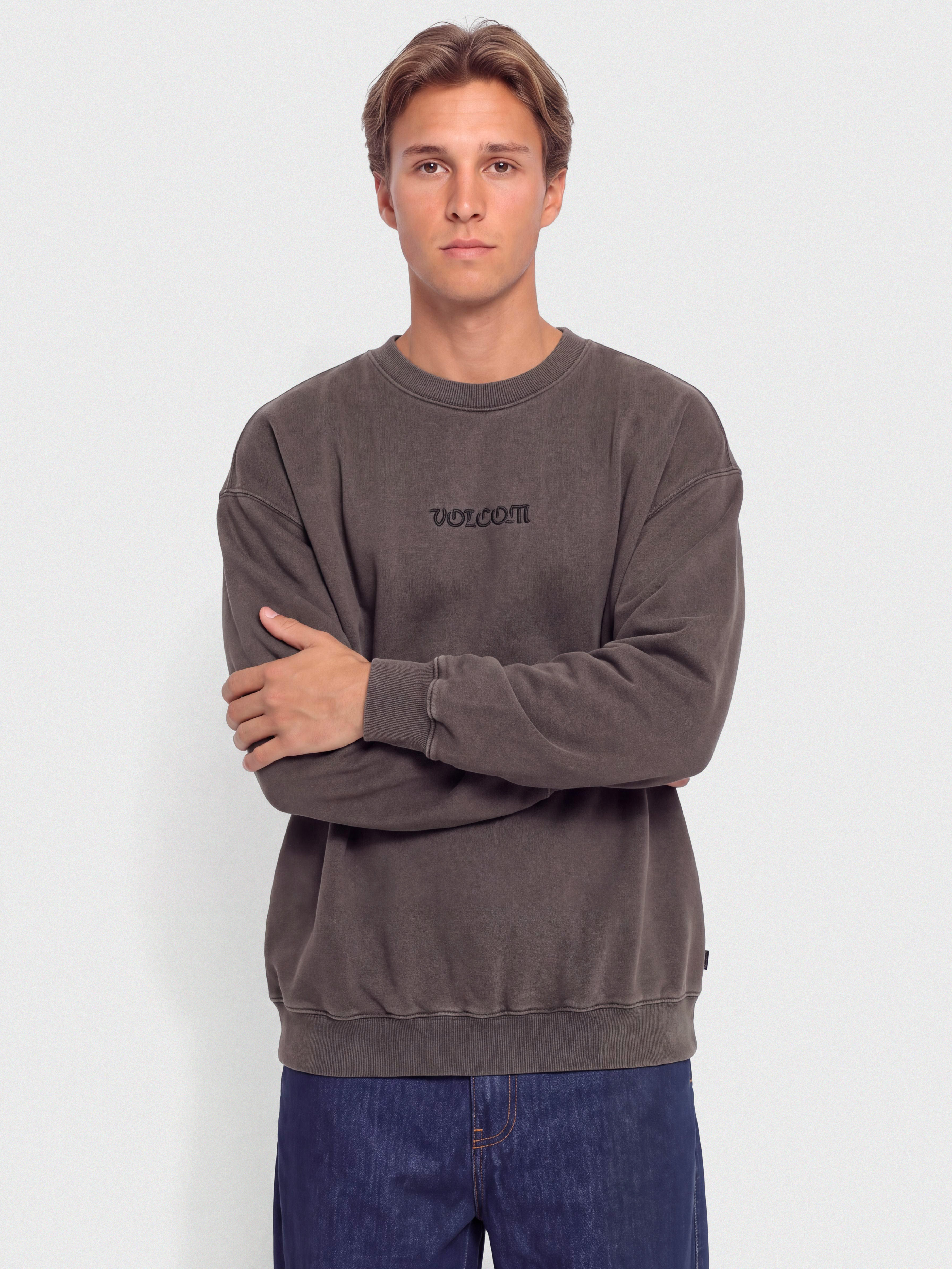 Volcom Big Stone Crew Pulóver (raisin)