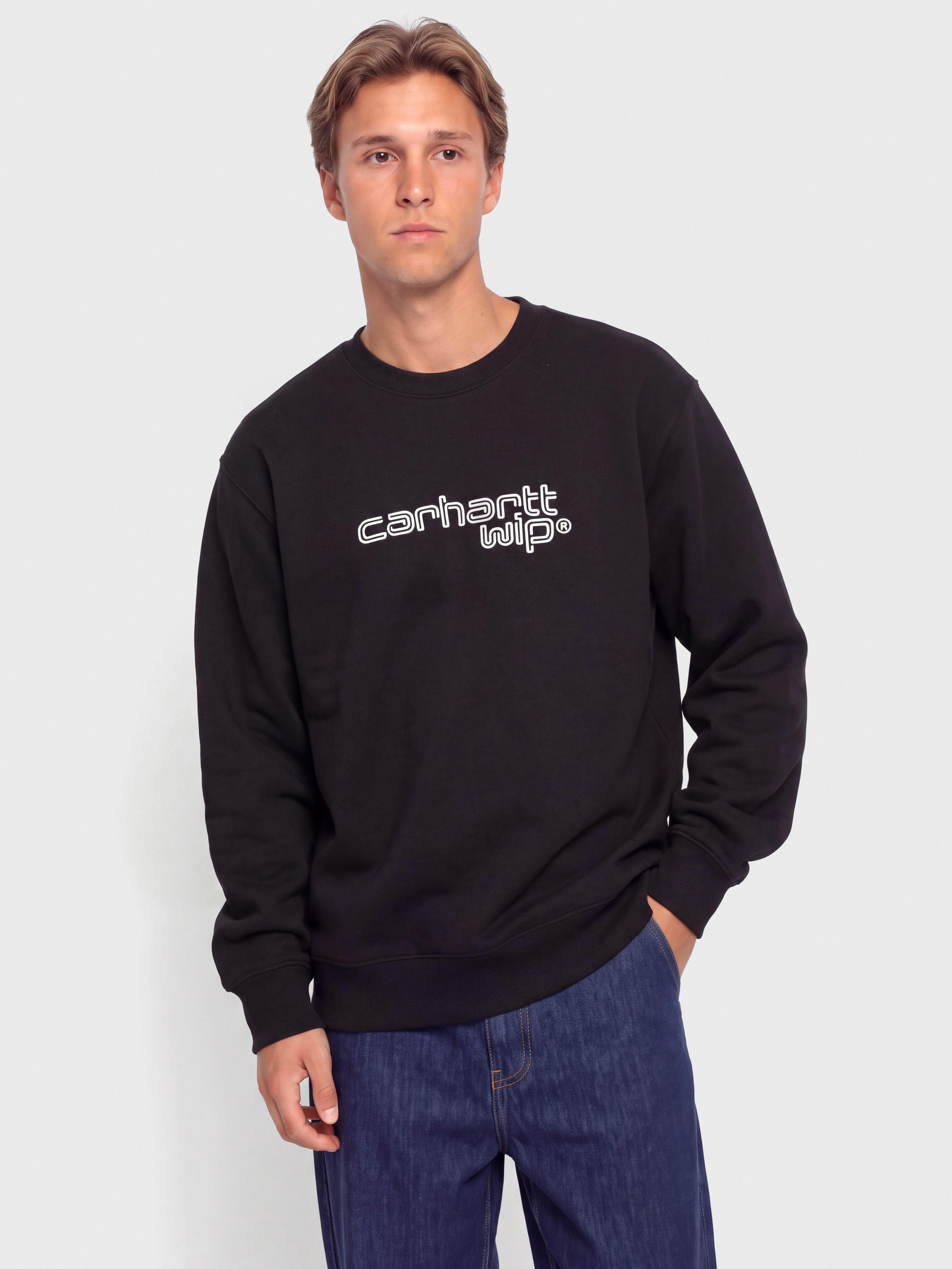 Carhartt WIP Wireless Pulóver (black/wax)