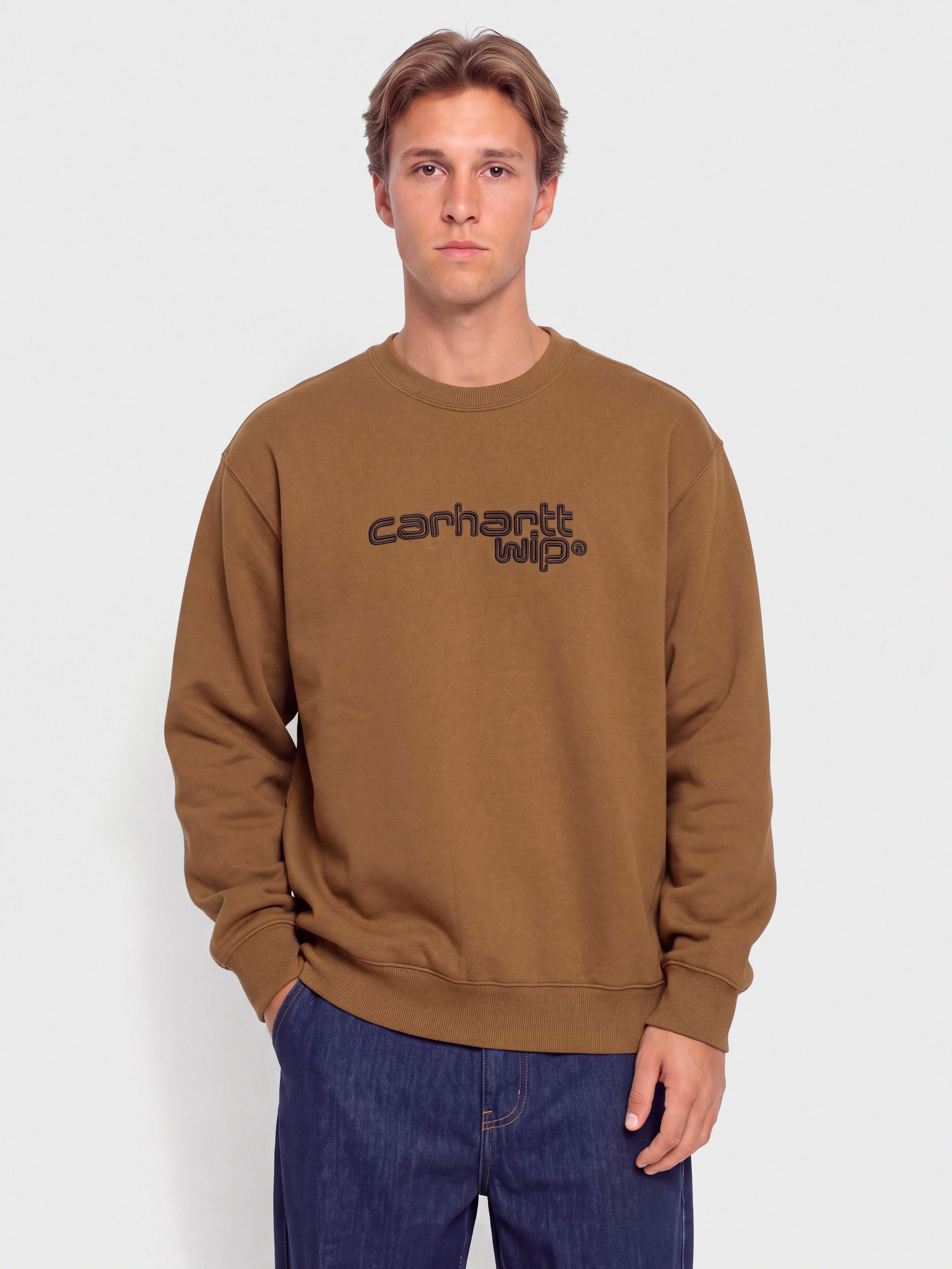 Carhartt WIP Wireless Pulóver (wip h brown/black)