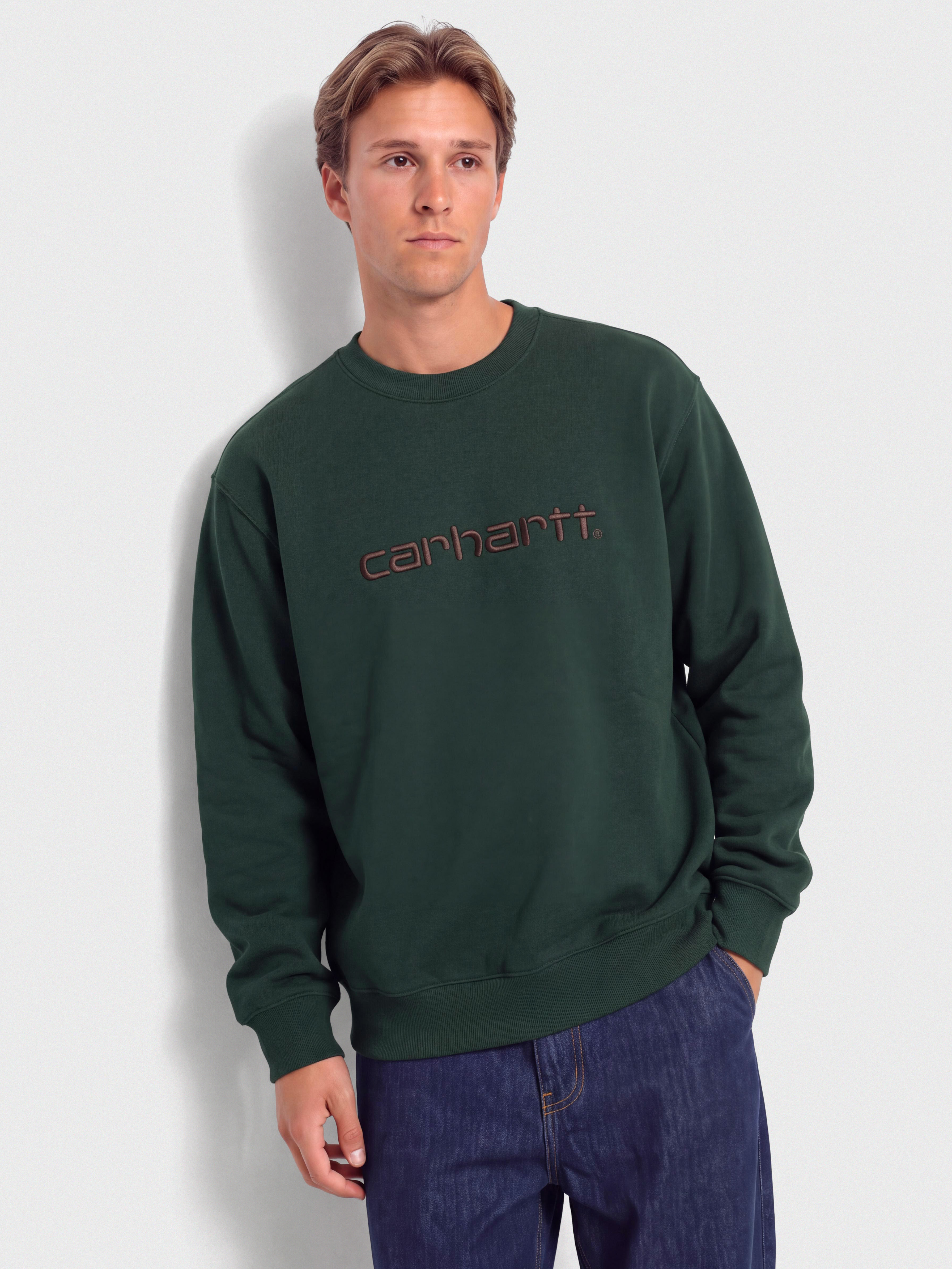 Carhartt WIP Carhartt Pulóver (dark scarab/palisander)