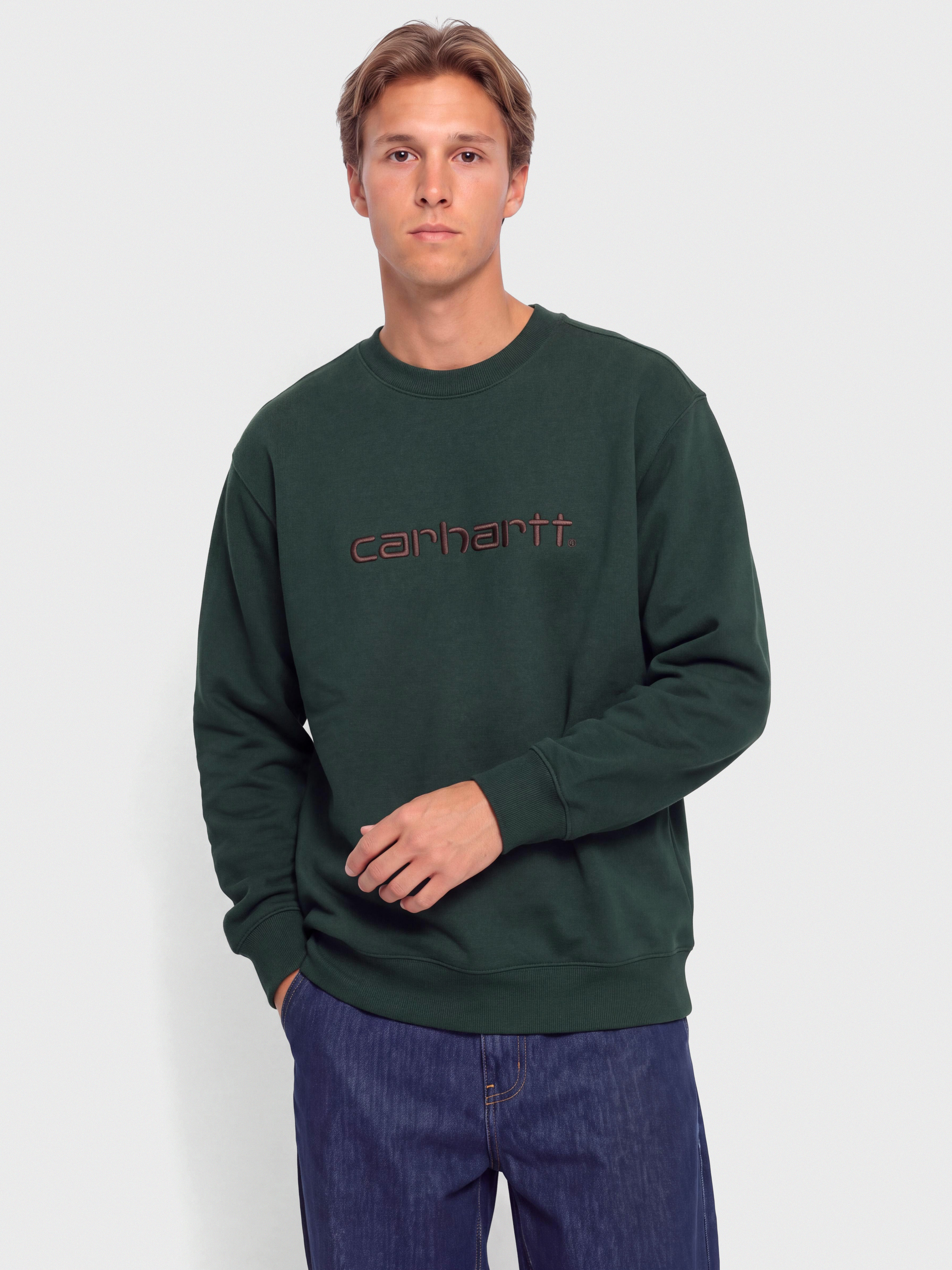Carhartt WIP Carhartt Pulóver (dark scarab/palisander)
