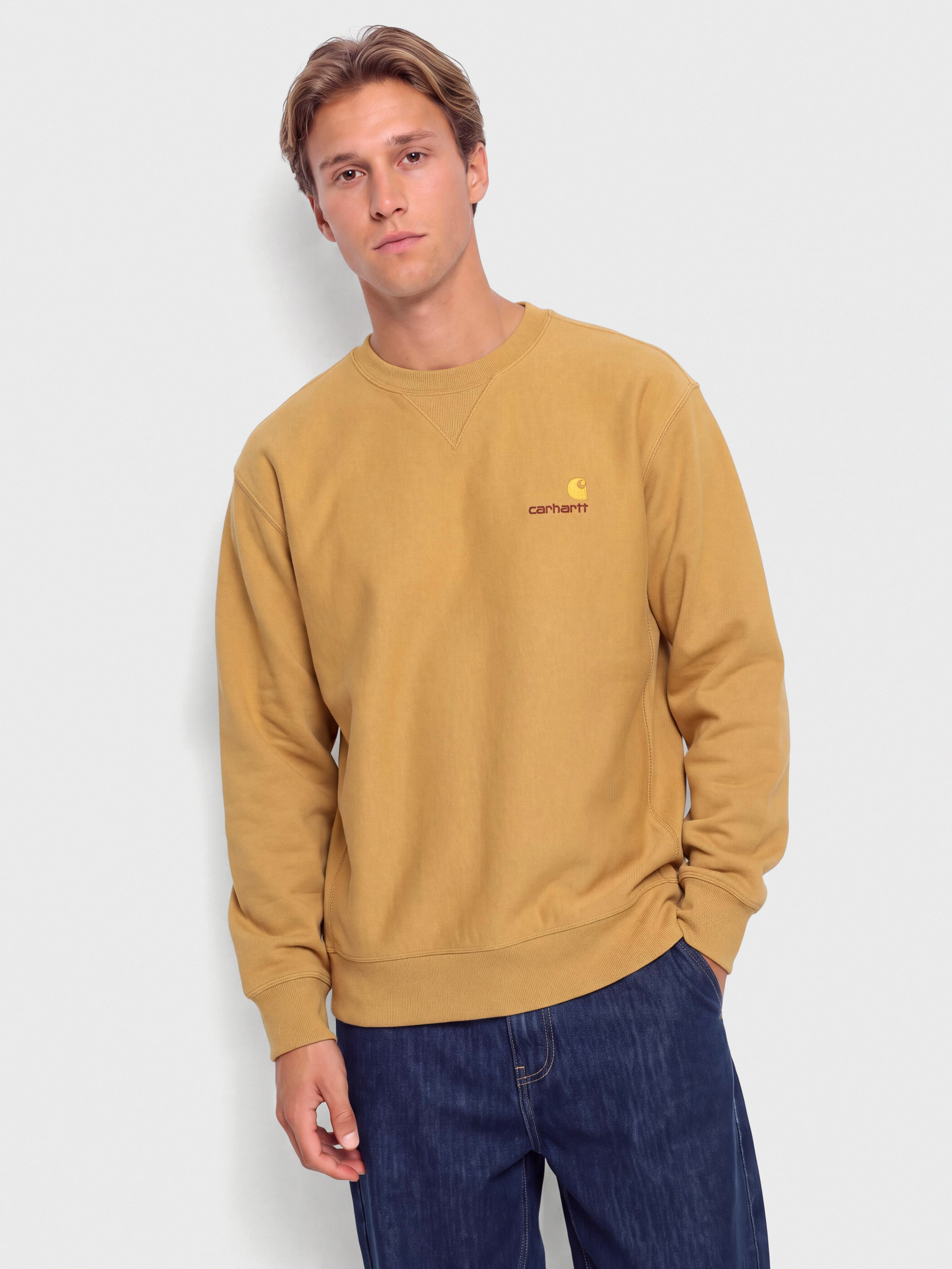 Pulóver Carhartt WIP American Script (wip dusty h)
