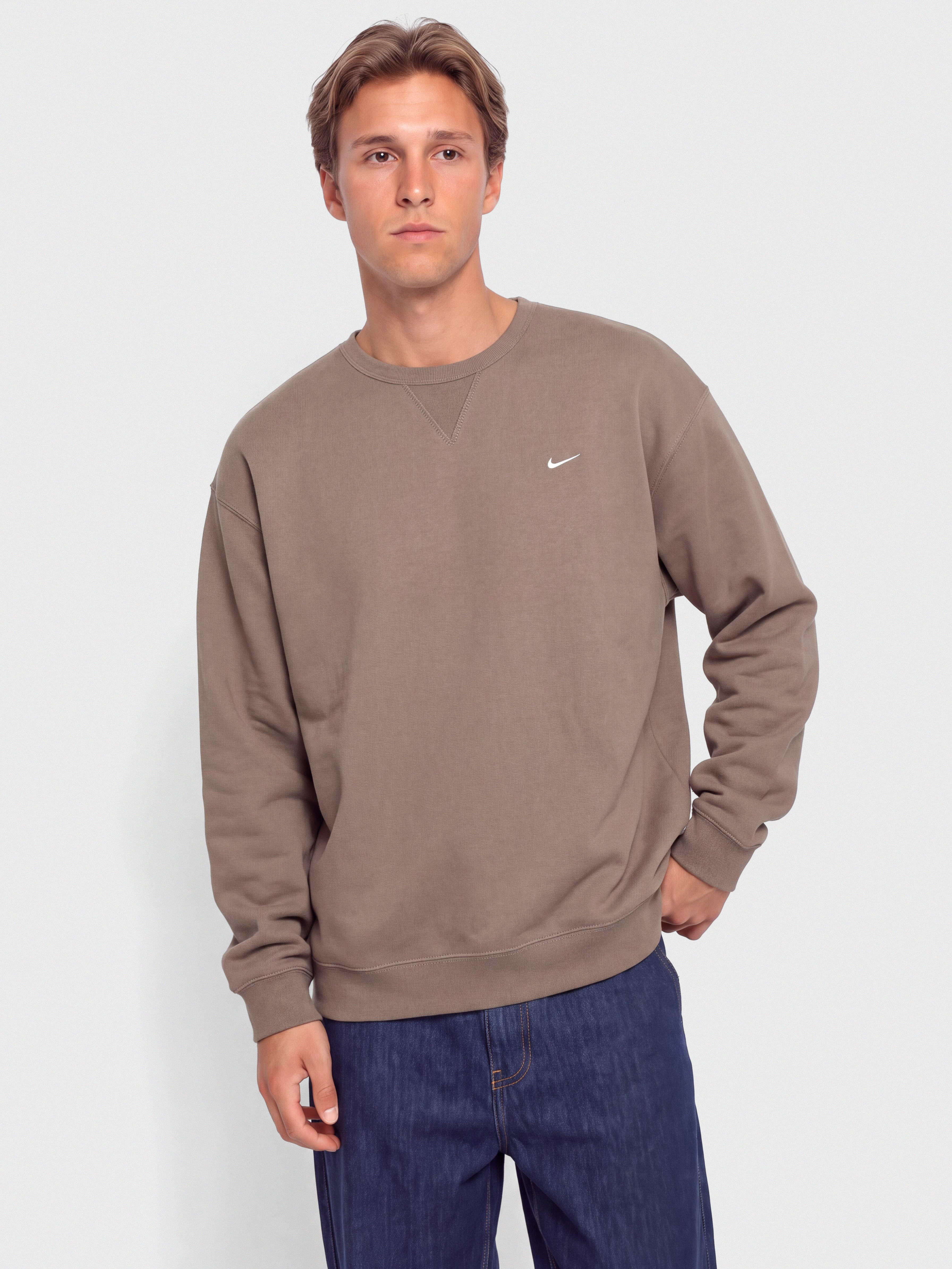 Nike SB Solo Swoosh Pulóver (mink brown/white)