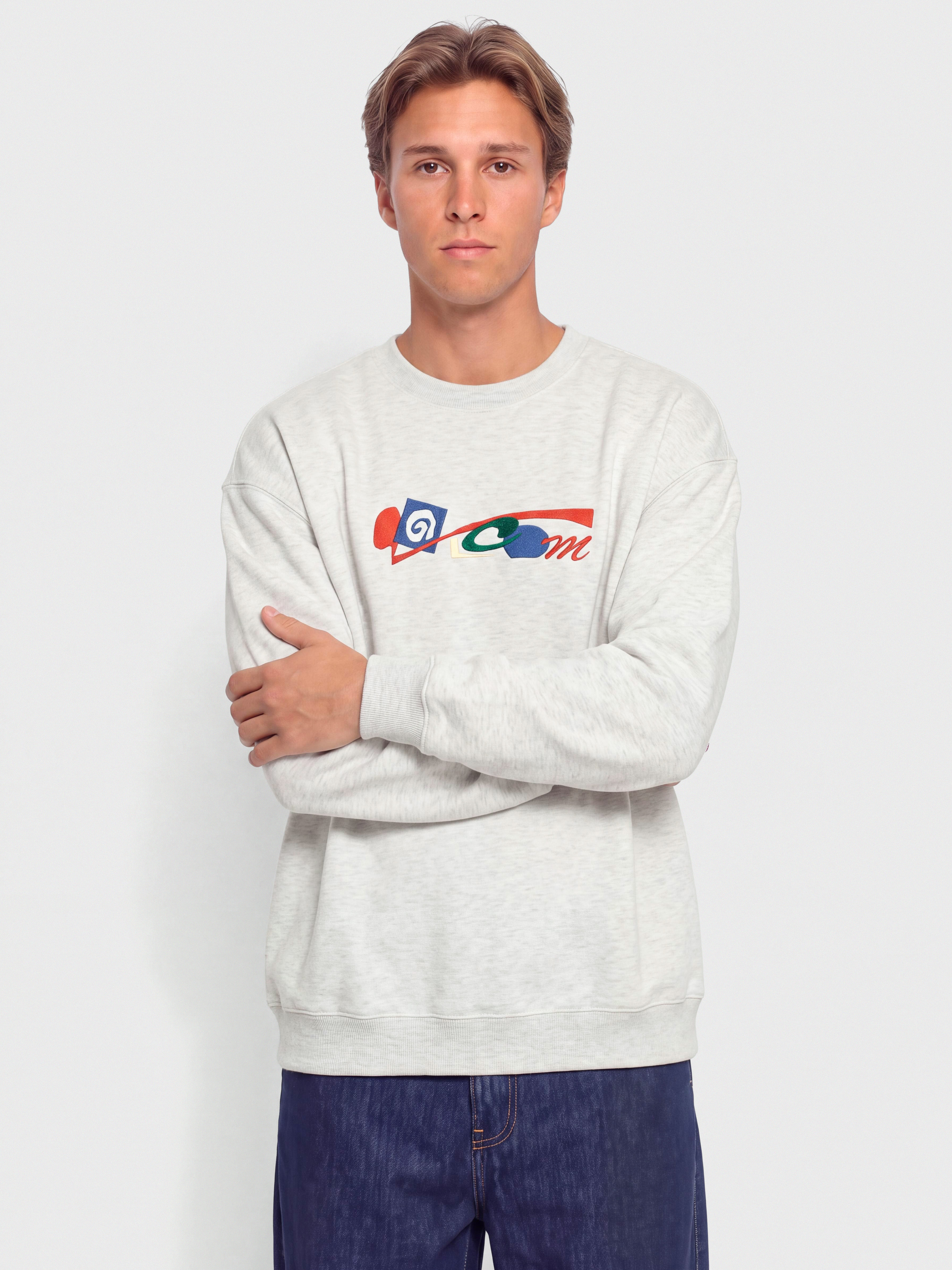 Volcom Fa Carrau Pulóver (bone heather)
