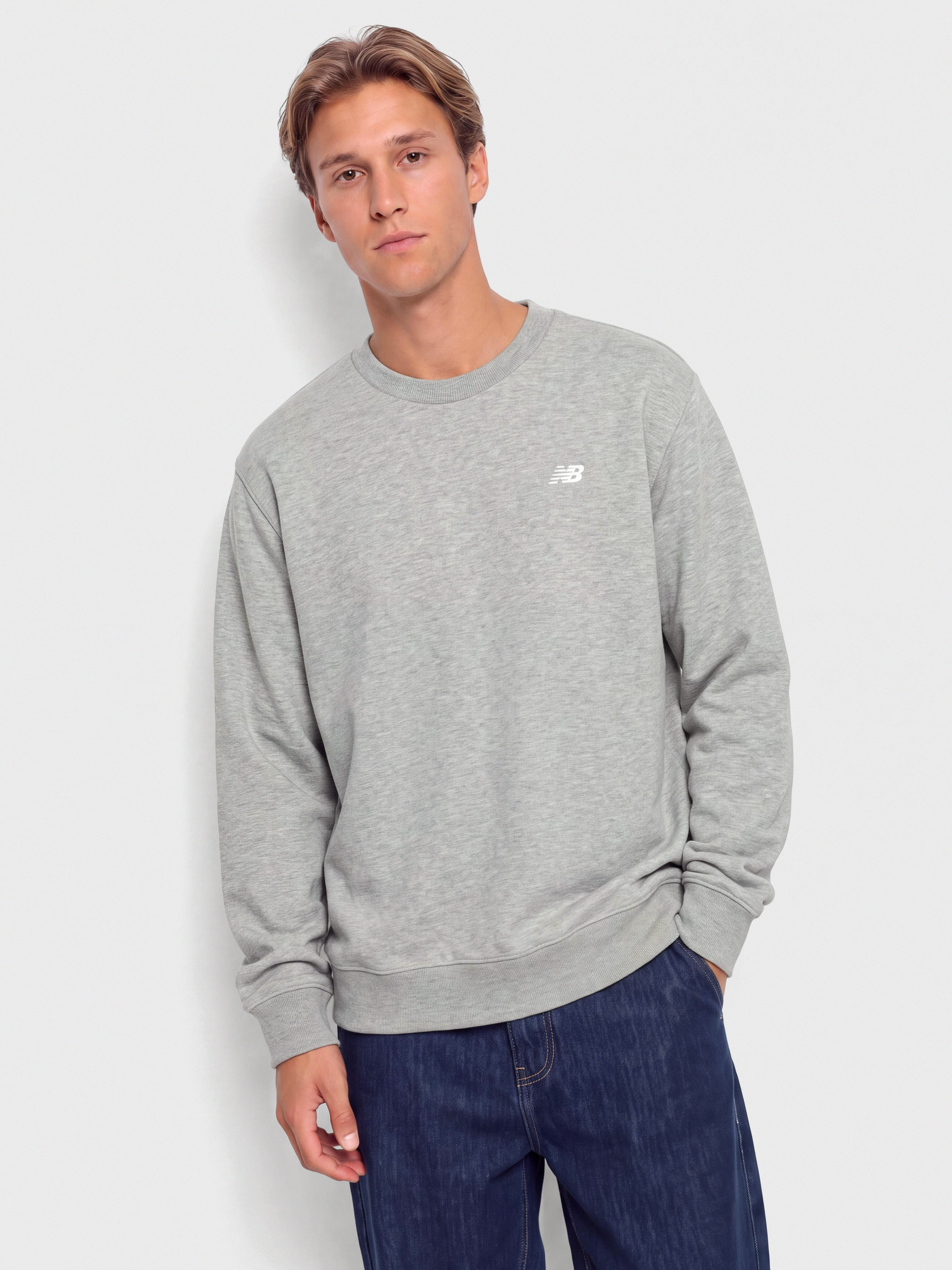 New Balance Sport Essentials Fleece Pulóver (athletic grey)