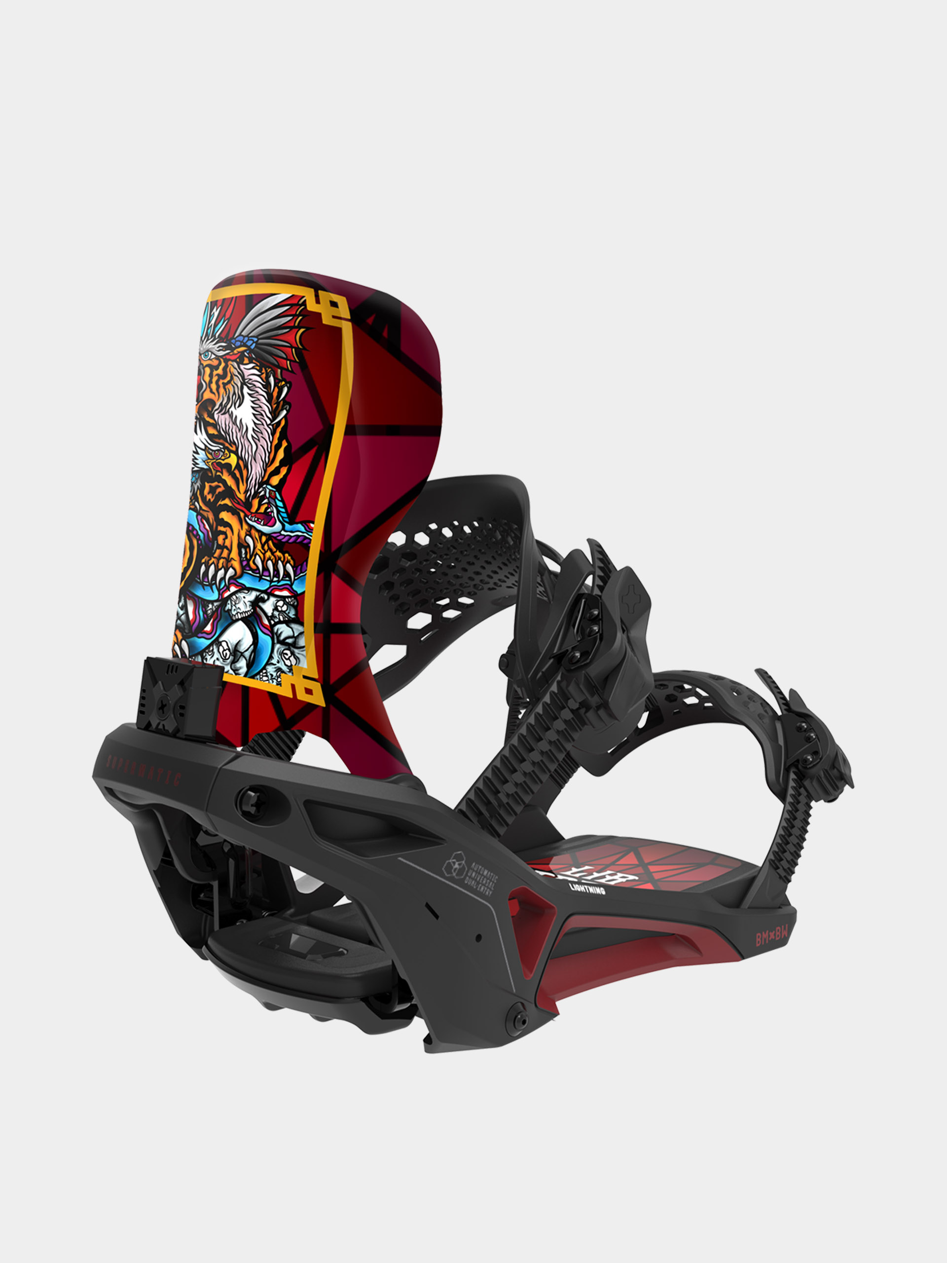 Férfi Snowboard kötés Bent Metal Lightning Supermatic (black/red)