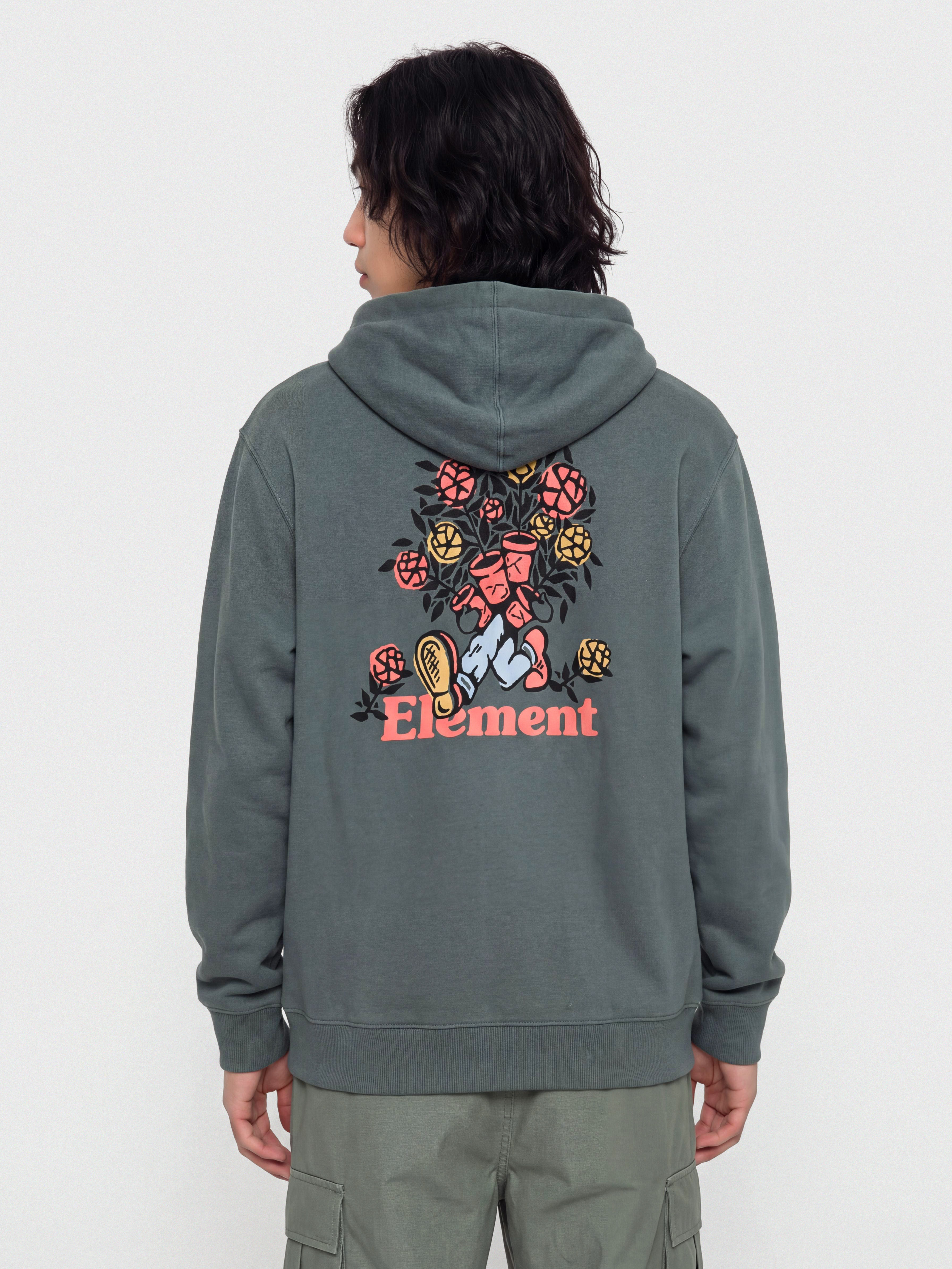 Kapucnis pulóver Element Hands Full HD (dark slate)