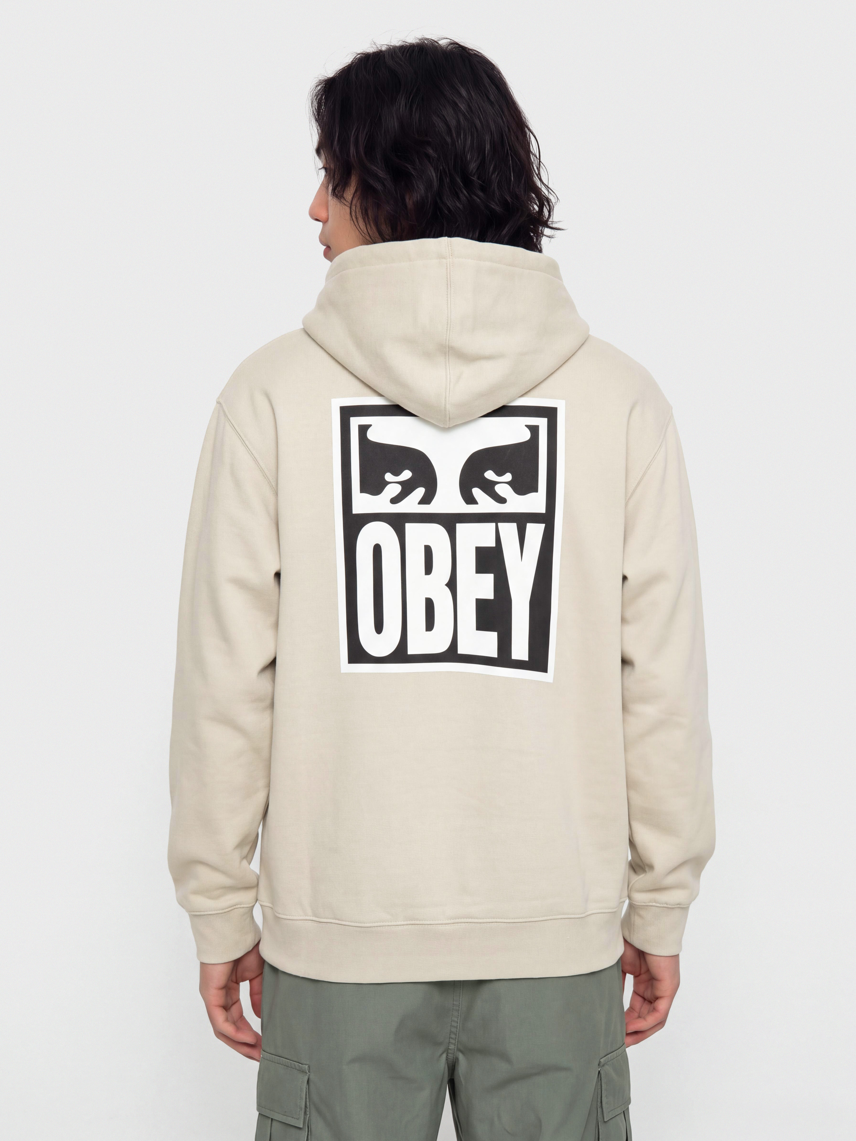 Kapucnis pulóver OBEY Eyes Icon HD (moonstruck)