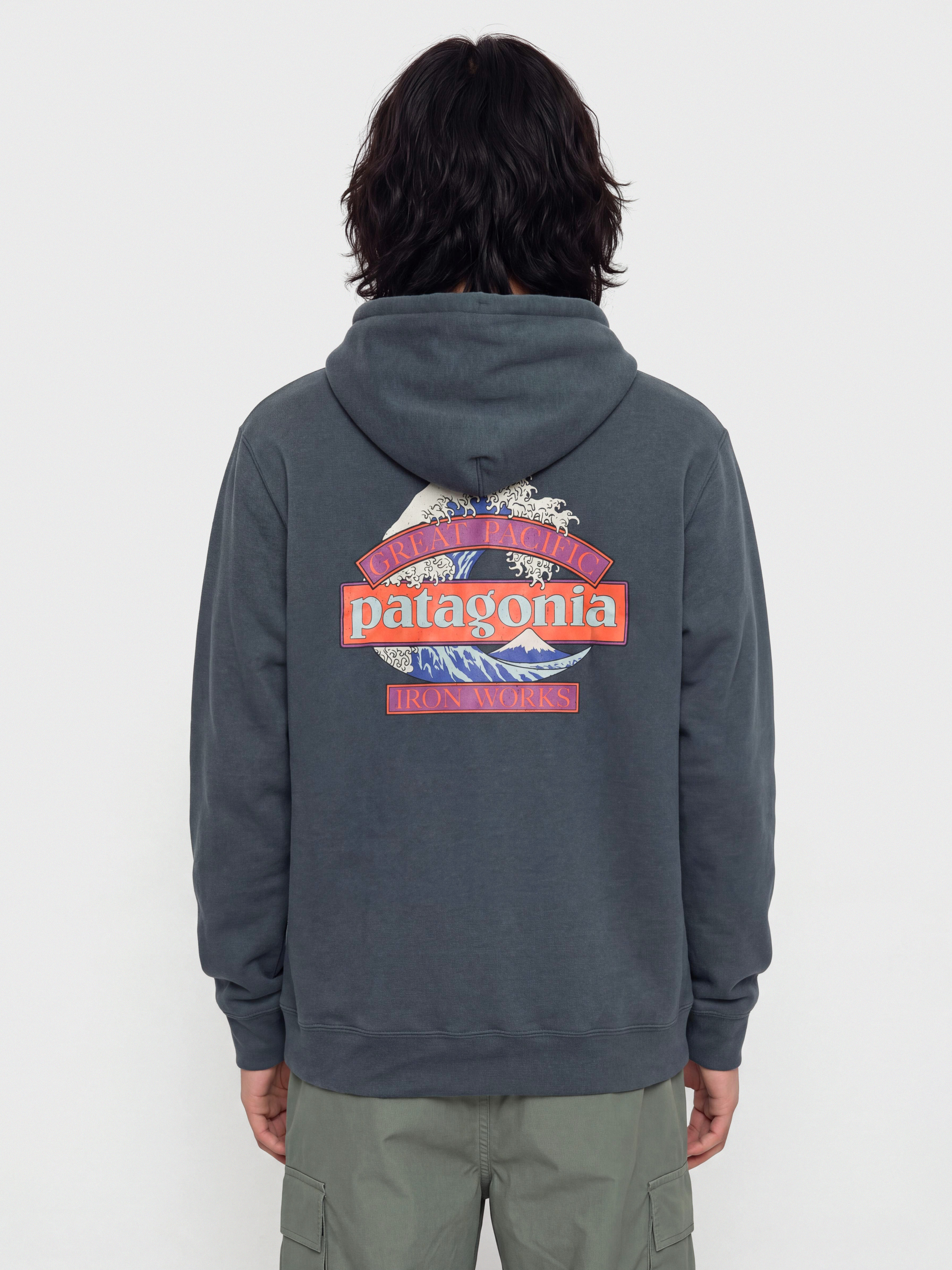 Kapucnis pulóver Patagonia Great Waves Uprisal HD (summit blue)