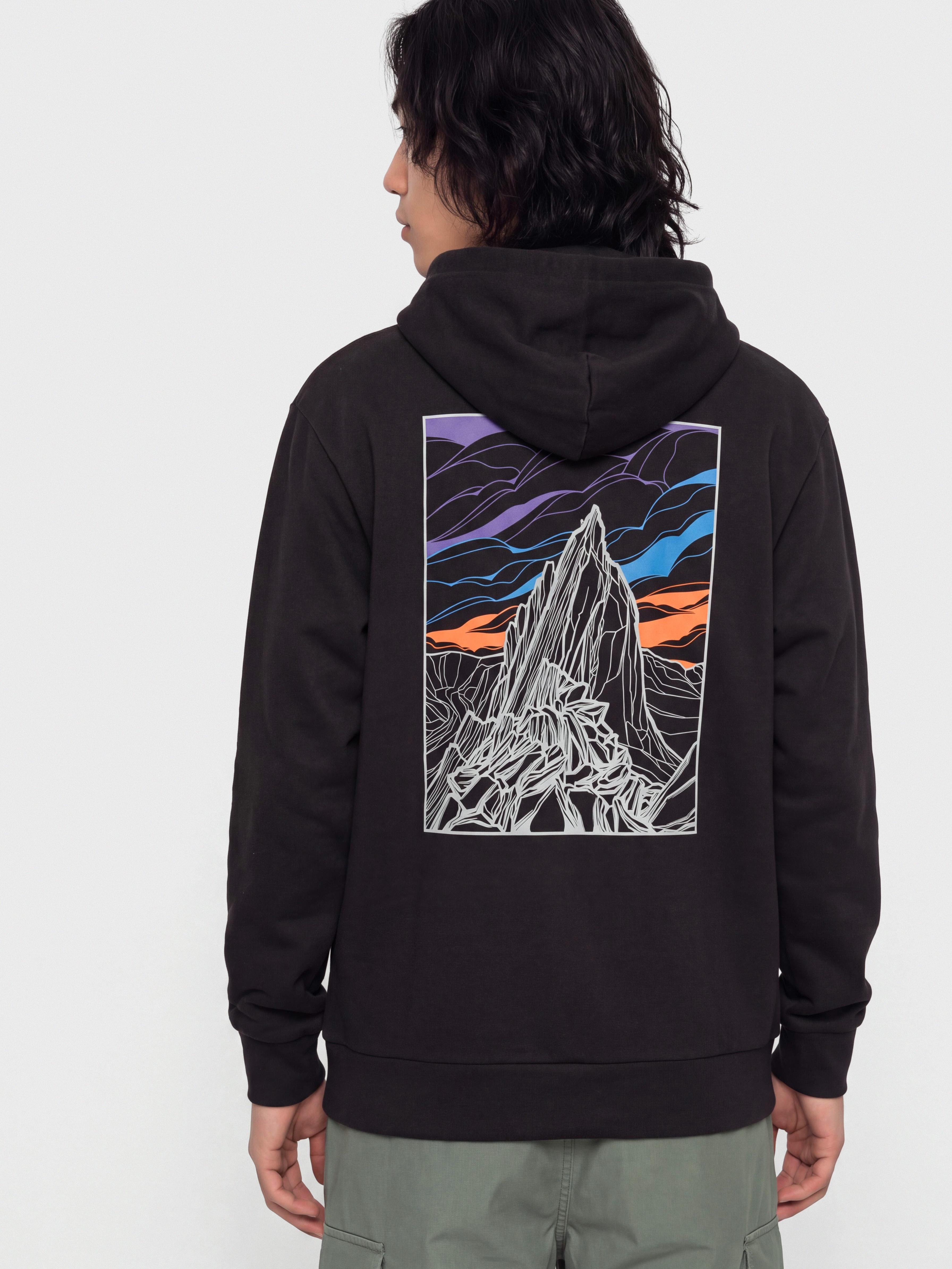 Kapucnis pulu00f3ver Patagonia Cloud Crag Daily HD (black)