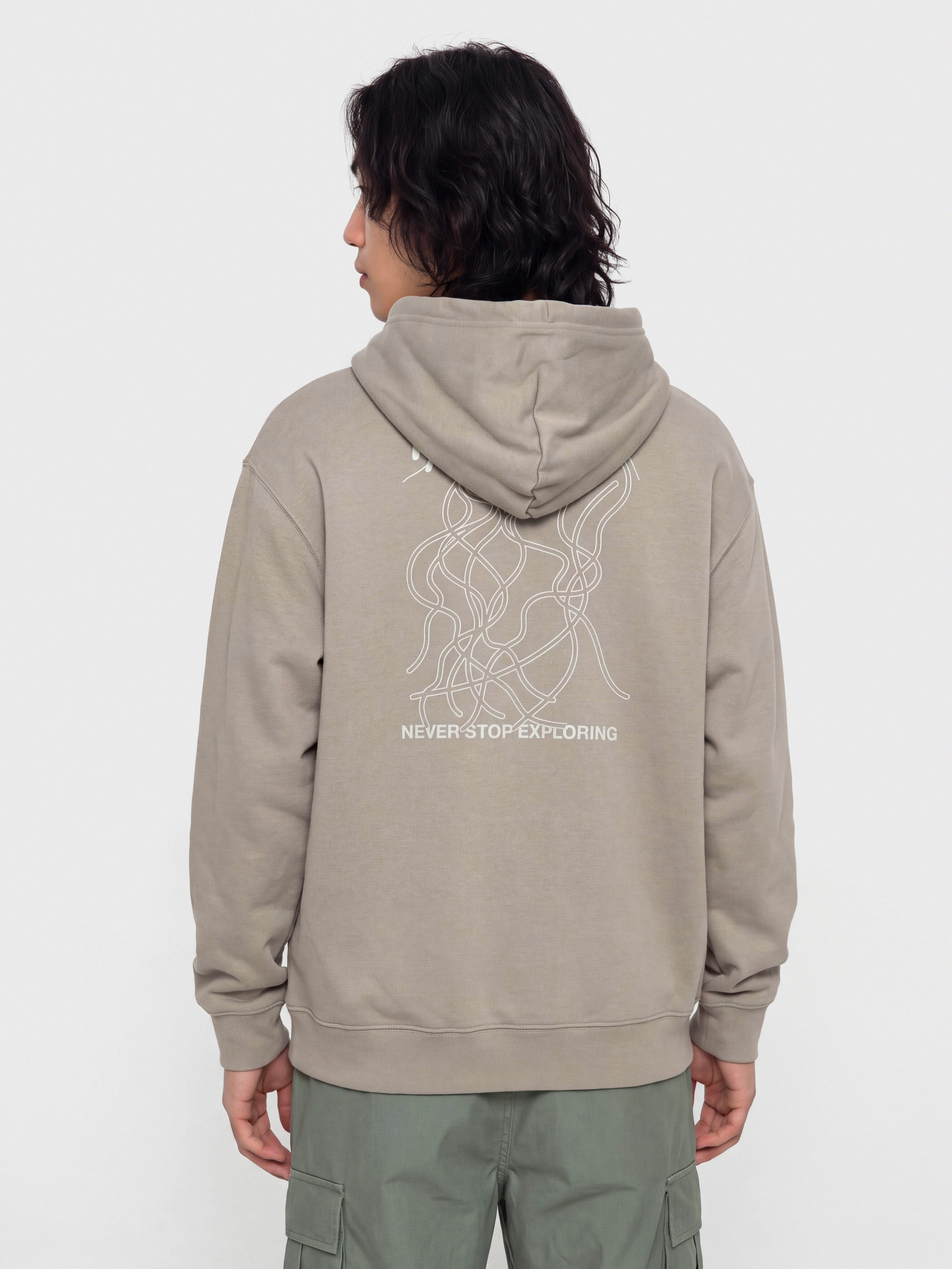 The North Face Nse Slopes Relaxed HD Kapucnis pulóver (stone slab)