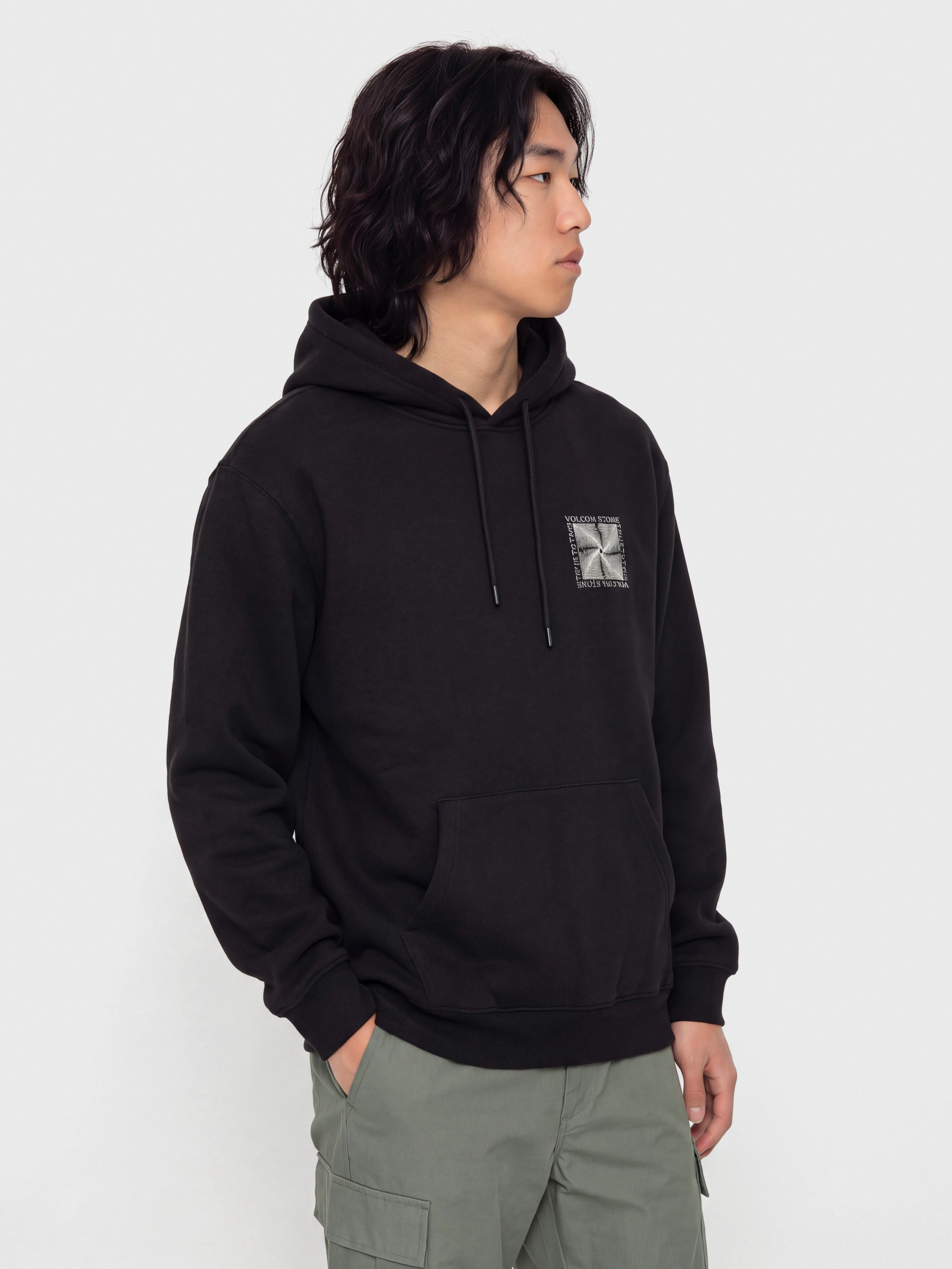 Kapucnis pulóver Volcom Watanite HD (black)