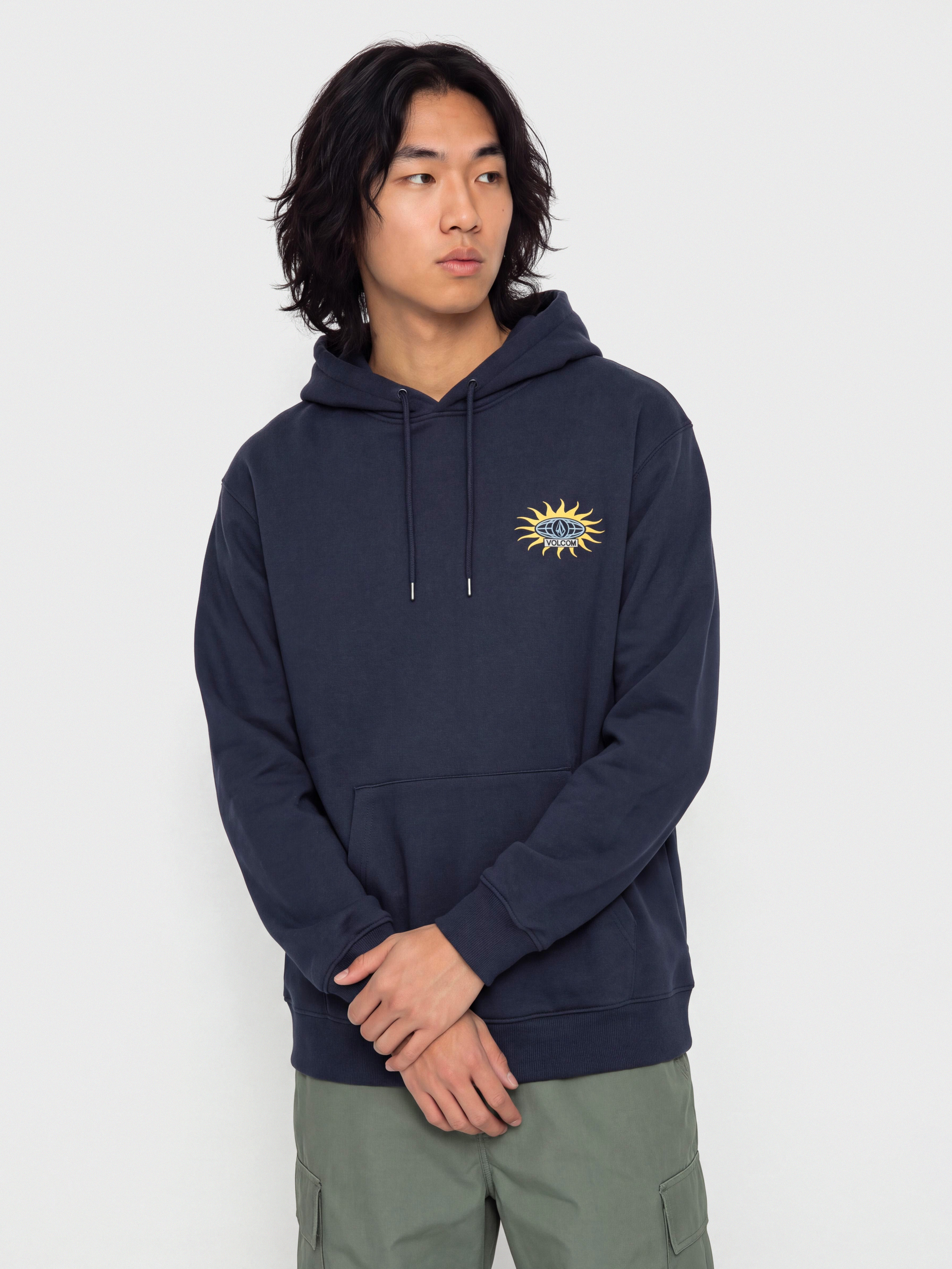 Kapucnis pulóver Volcom Watanite HD (marine)