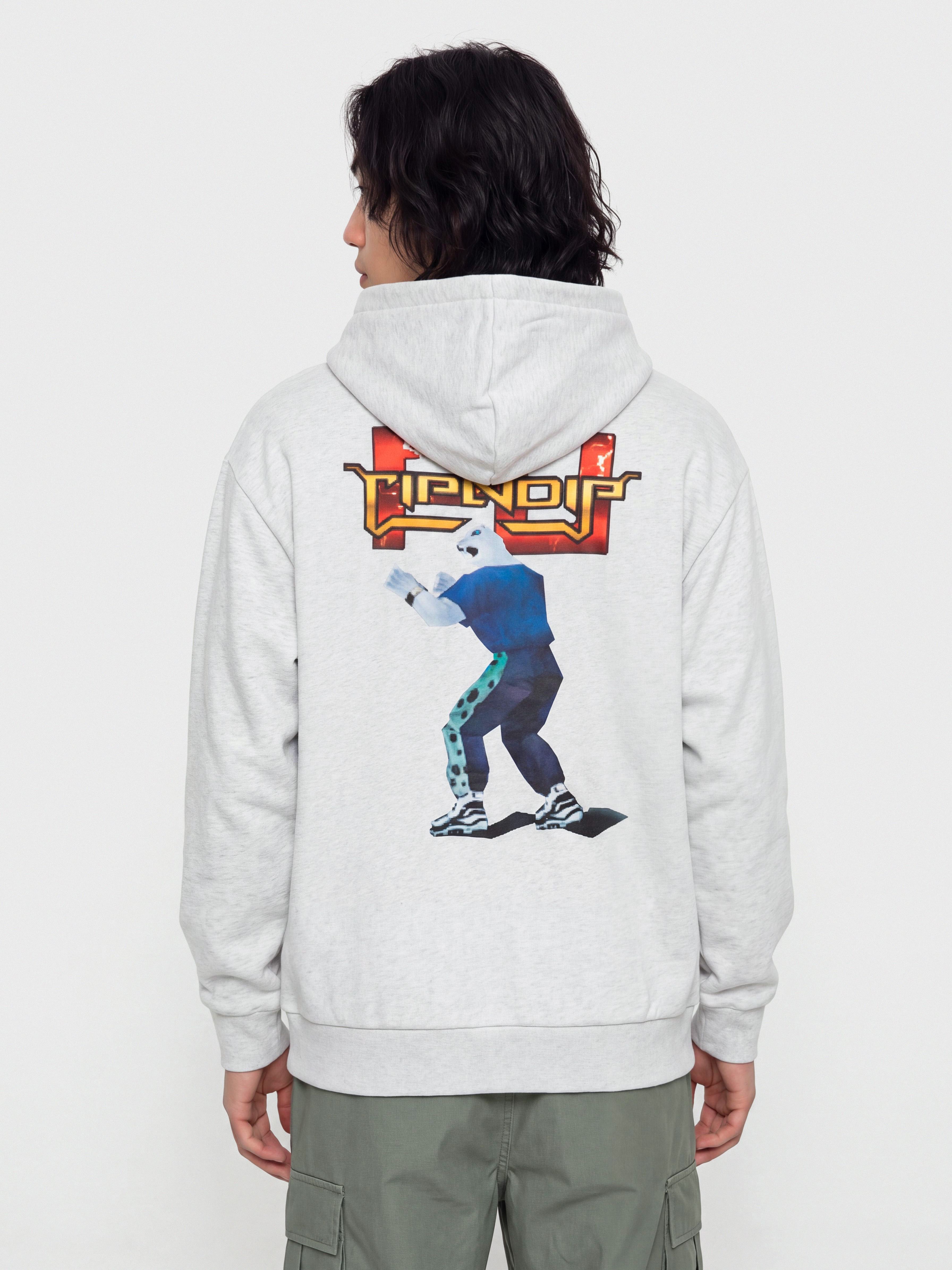 RipNDip Fight HD Kapucnis pulóver (ash heather)