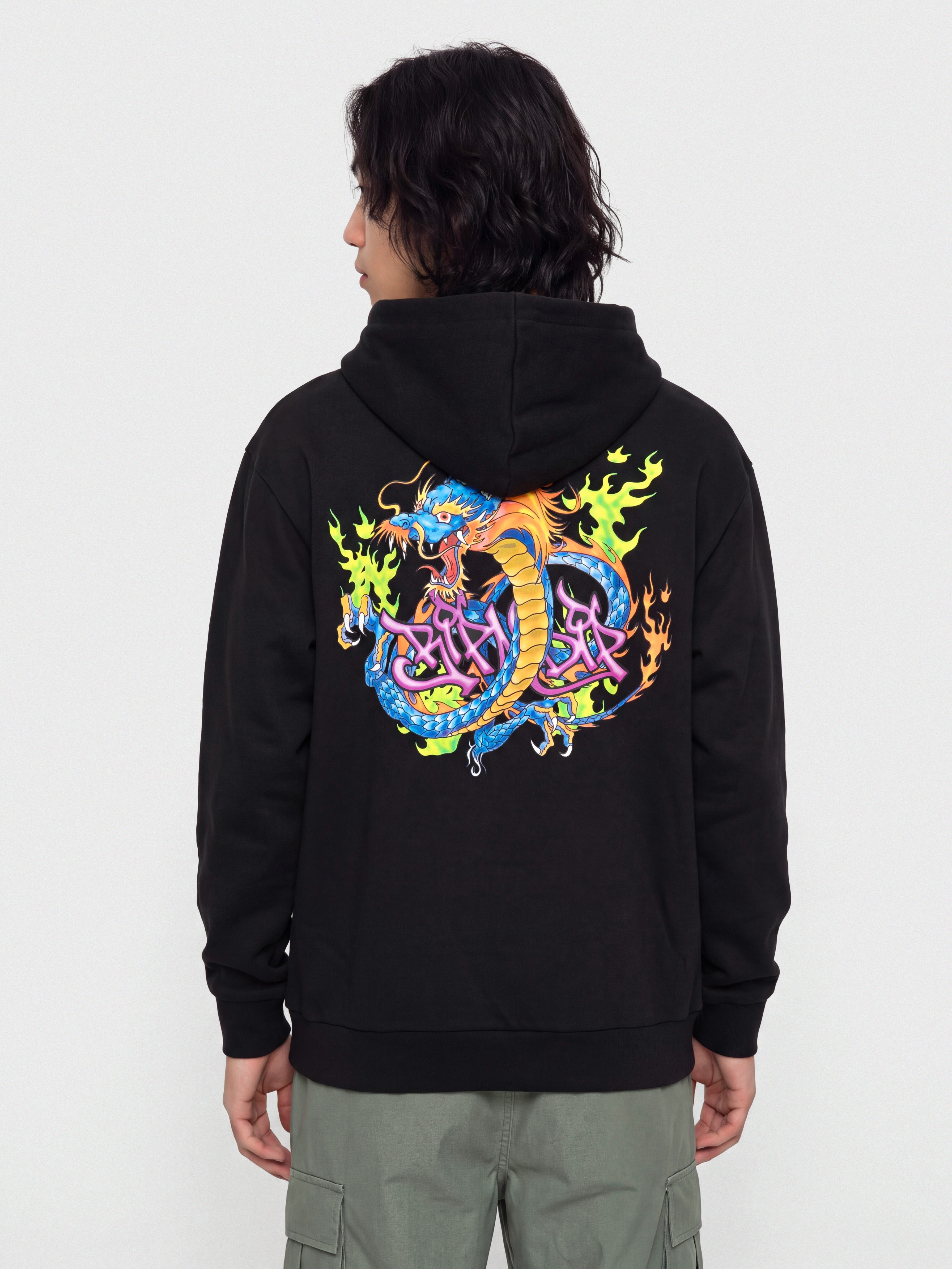 RipNDip Dragonology HD Kapucnis pulóver (black wash)