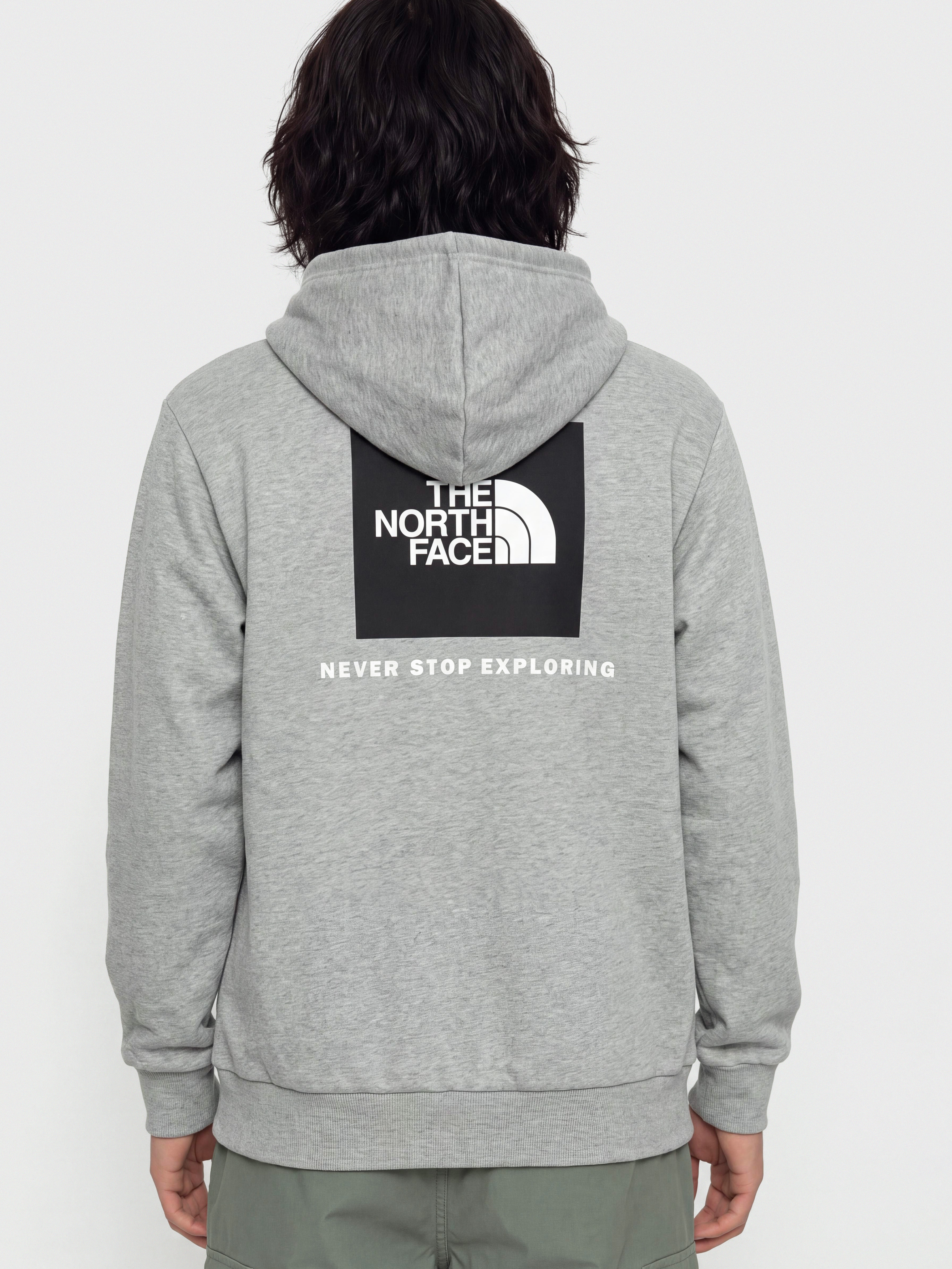 The North Face Evolution Box Nse Regular HD Kapucnis pulóver (tnf pale grey heather)