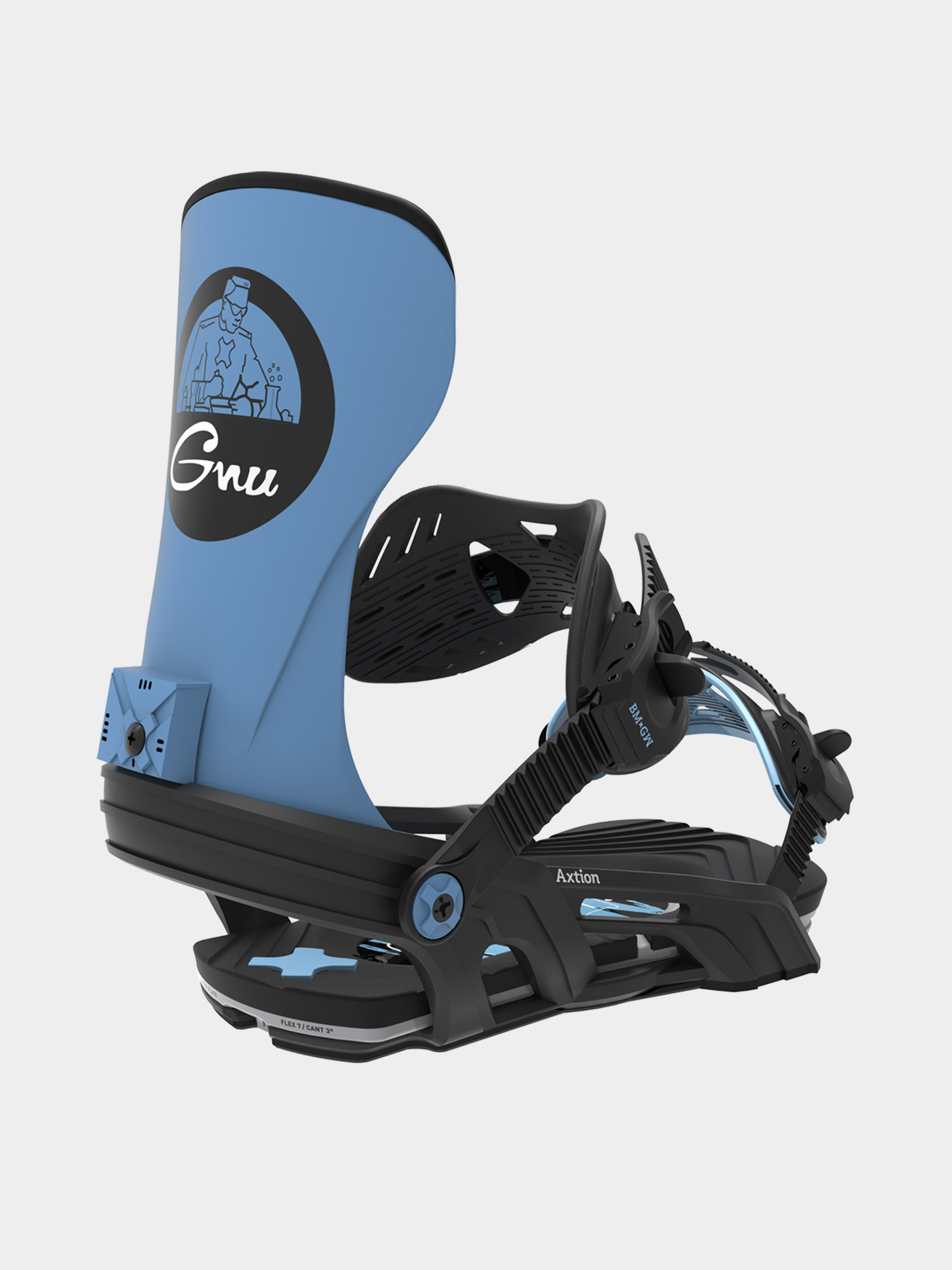 Snowboard kötés Bent Metal Axtion (black/blue)