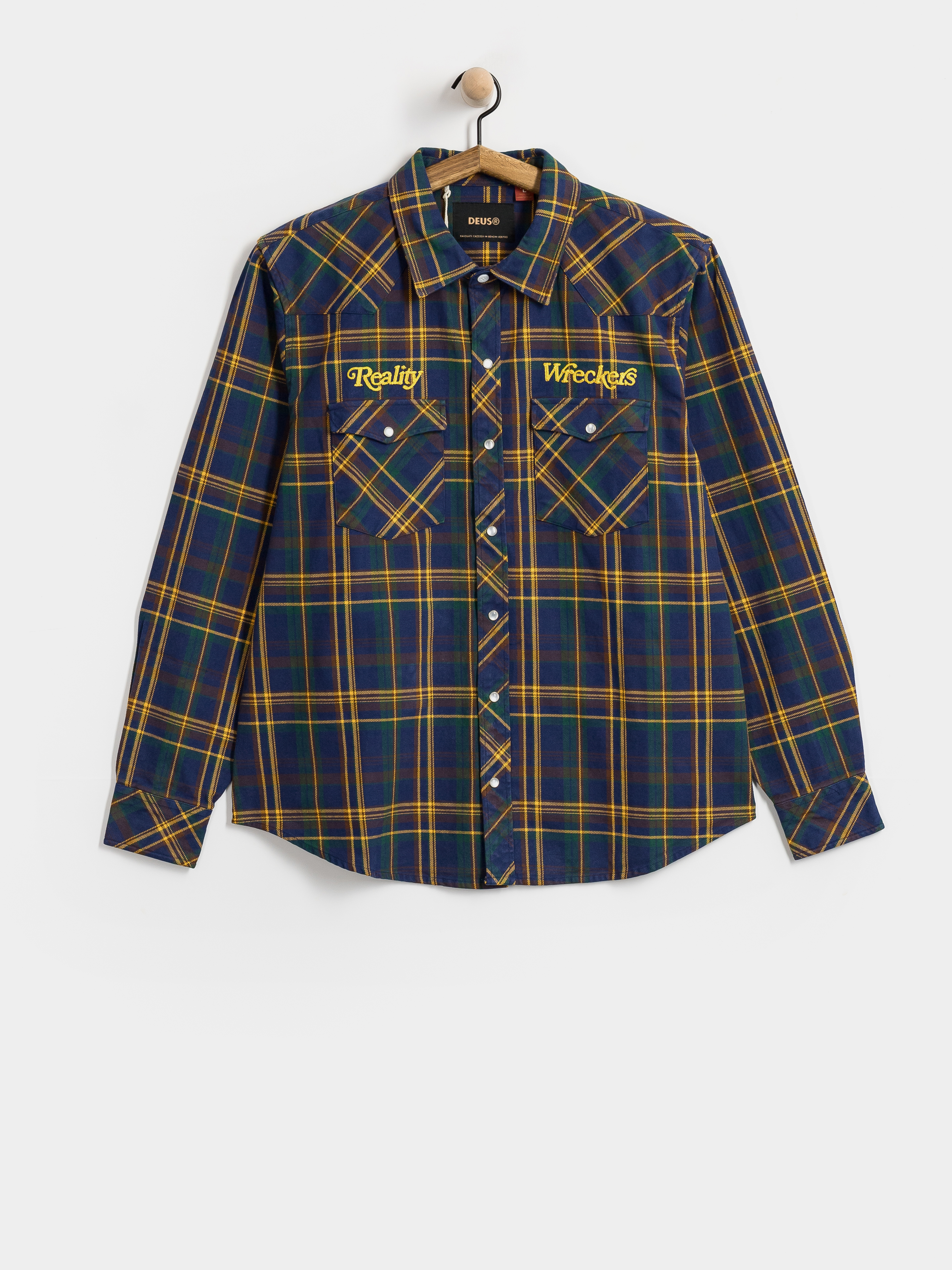 Deus Ex Machina Reality Wreckers Check Ing (mechanic blue check)
