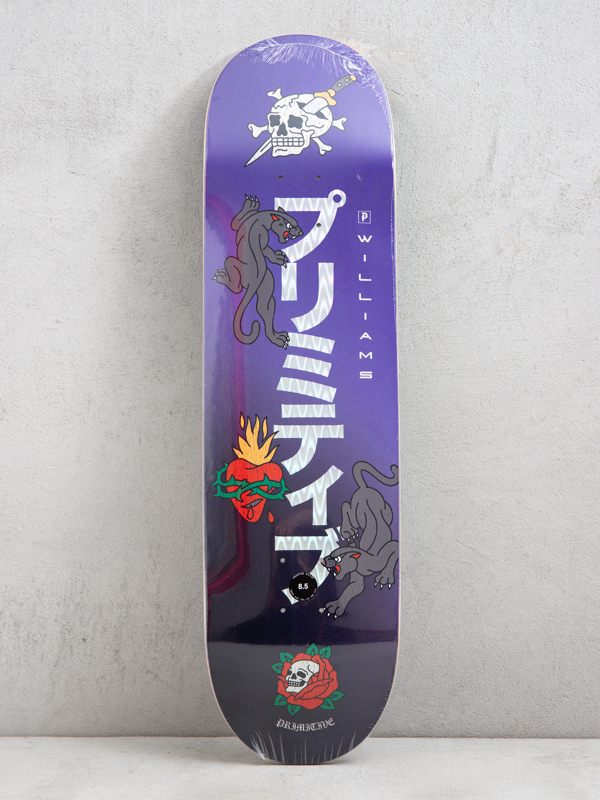 Primitive Williams Outsider Gördeszka lap (purple)