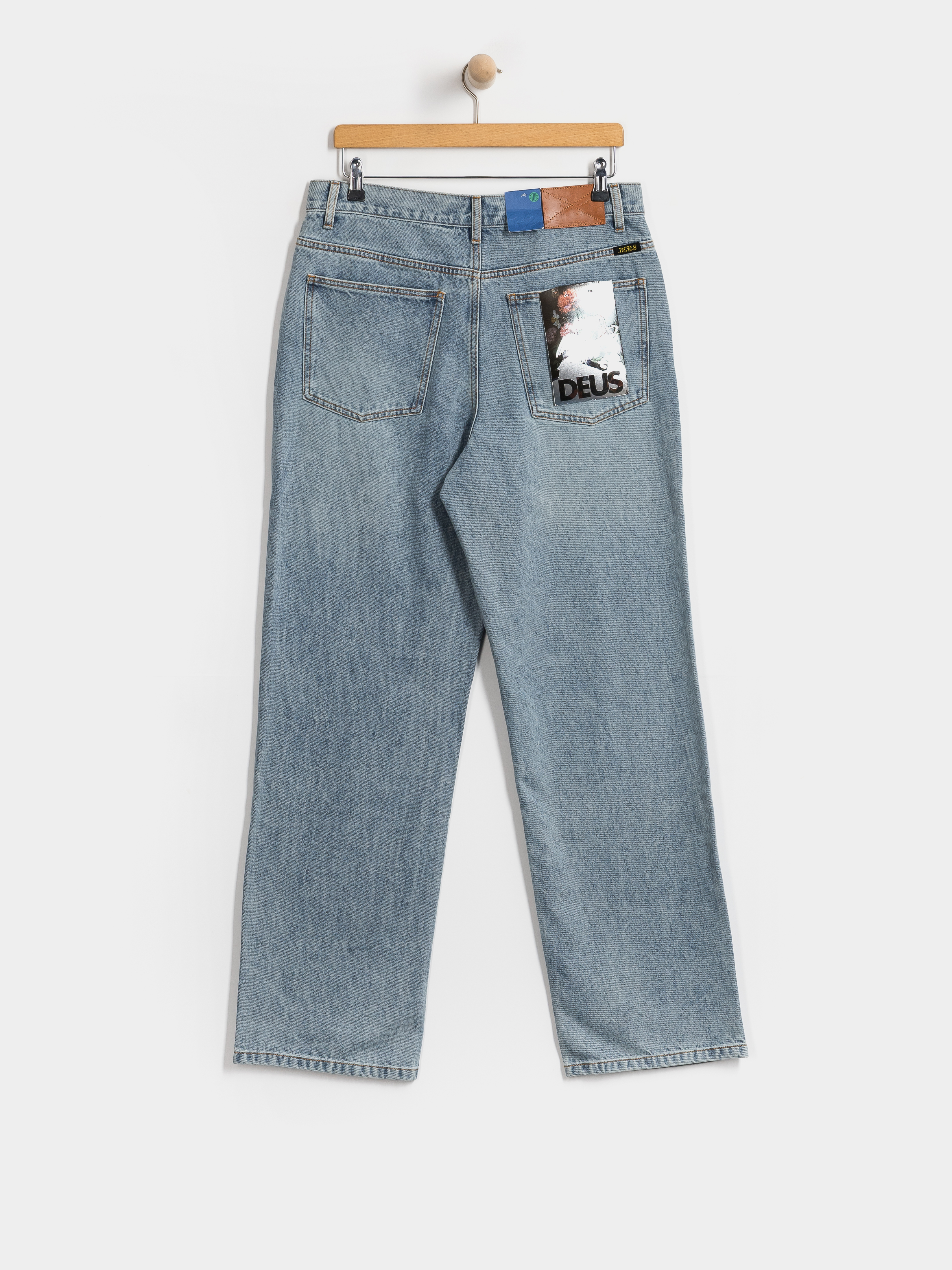 Deus Ex Machina True Line Straight Kisnadrág (washed indigo)