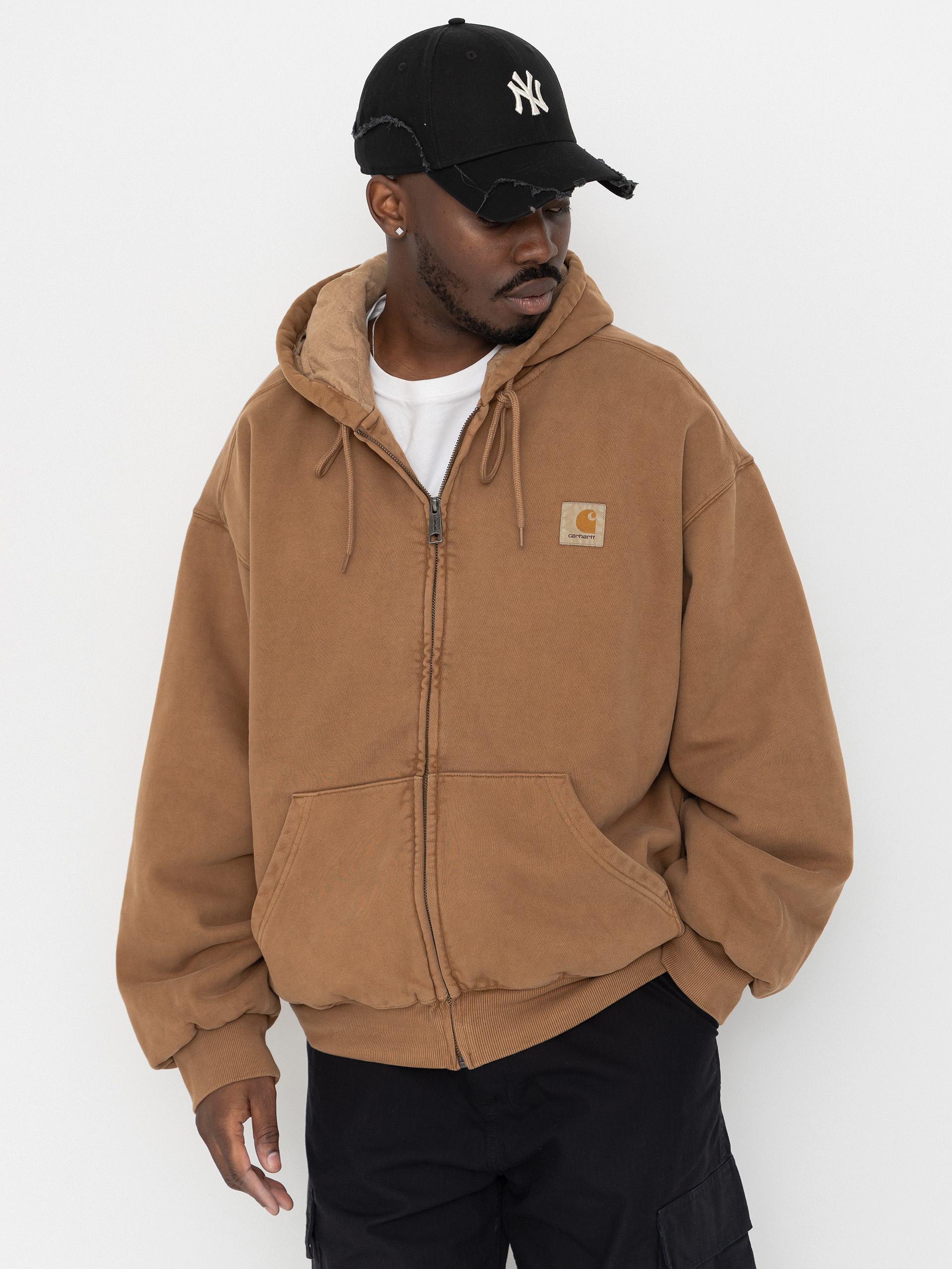 Carhartt WIP Vista ZHD Kapucnis pulóver (wip h brown/garment dyed)