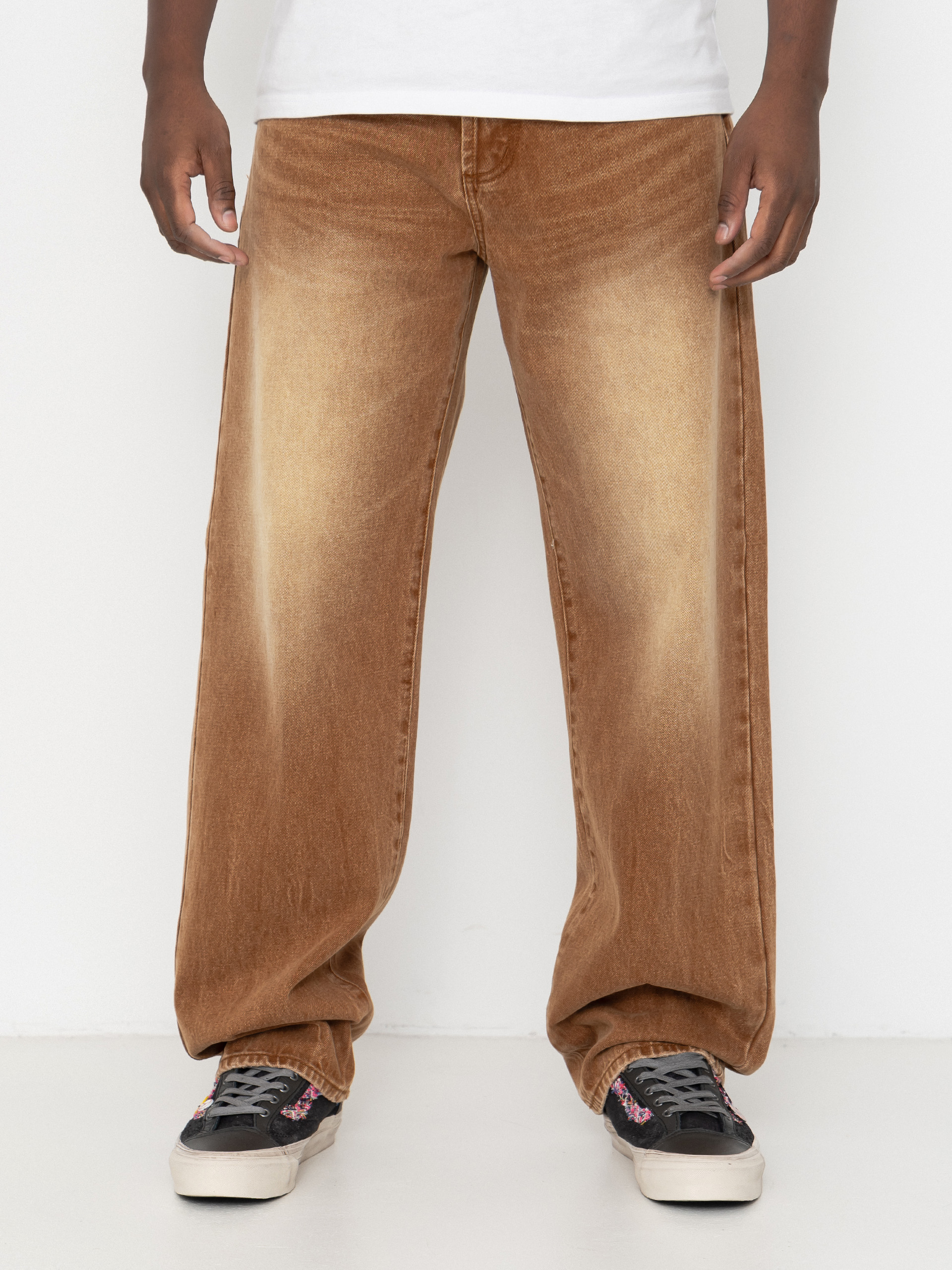 Kisnadrág OBEY Boxcar Straight Denim (archive brown)